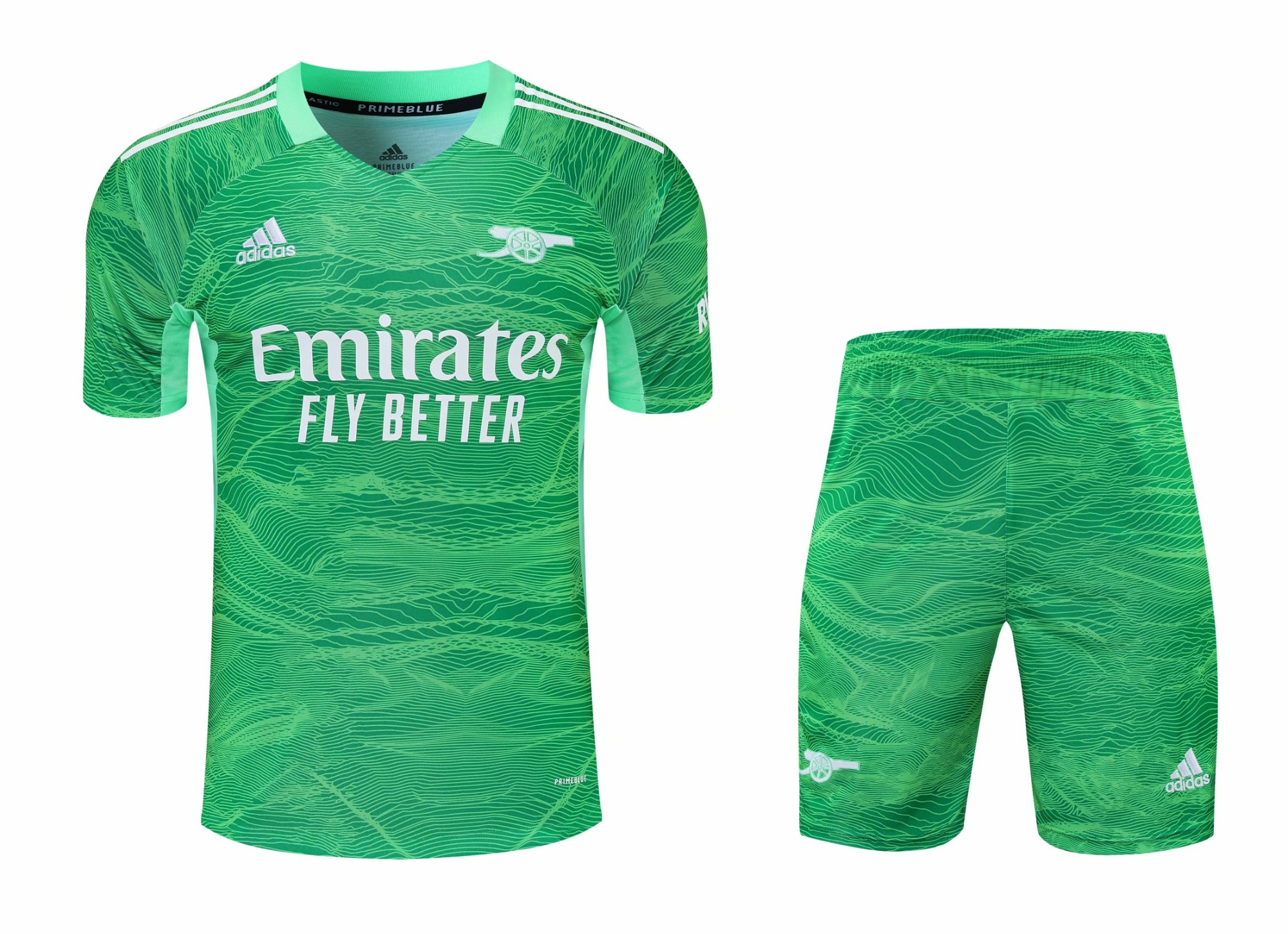 2021-22 Arsenal Goalkeeper Green Thailand Soccer Uniform-418