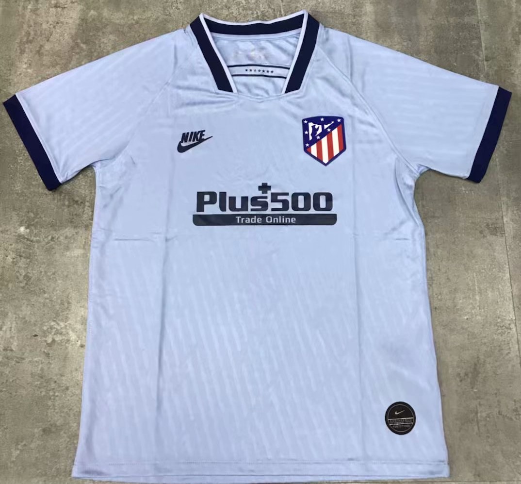 19/20 Retro Version Atlético Madrid 2nd Away Gray Thailand Soccer Jersey AAA-921