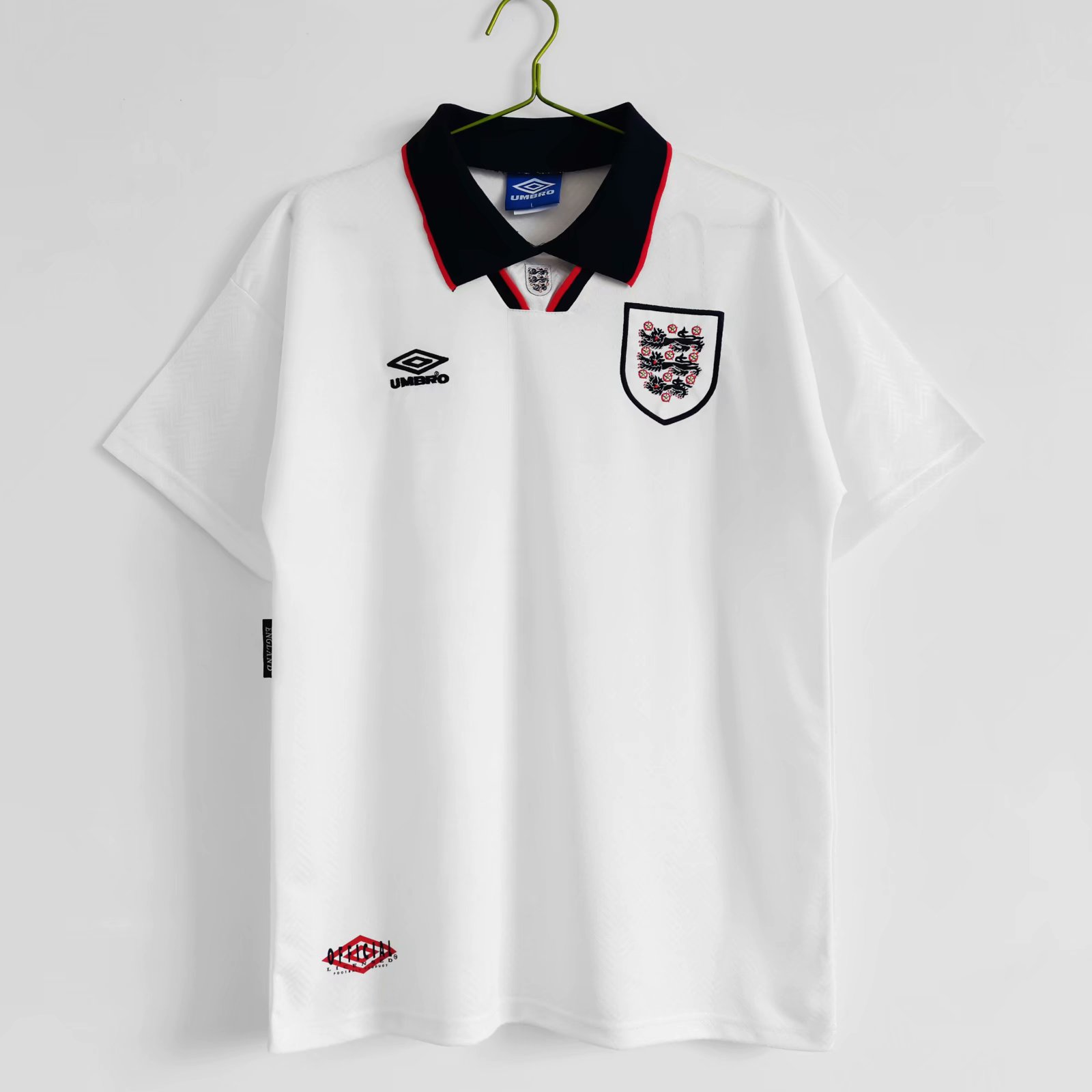 1995-95 Retro Verison England Home White Thailand Soccer Jersey AAA-710/811