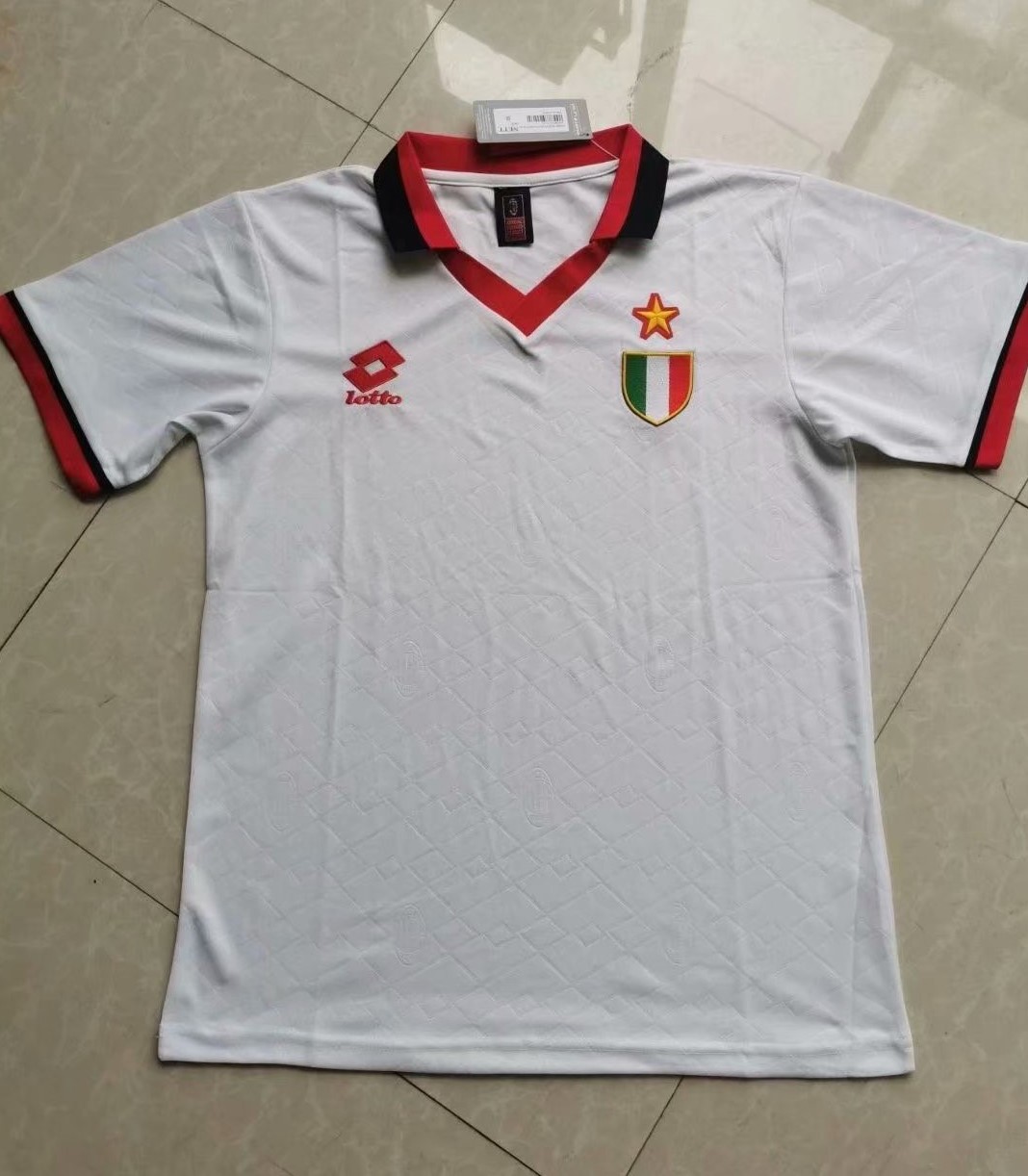 93/94 Retro Version AC Milan White Thailand Soccer Jersey AAA-41