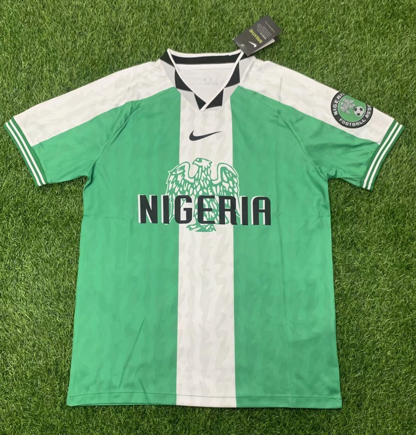 Nigeria Home White & Green Thailand Soccer Jersey AAA-305