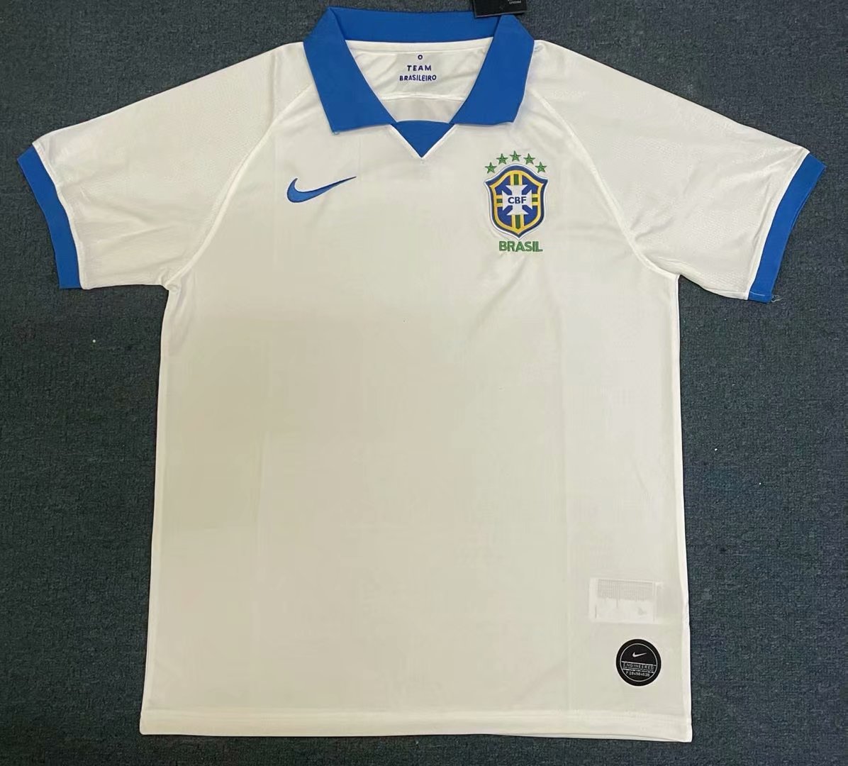 2019-2020 Brazil Away White Thailand Soccer Jersey AAA-407/312