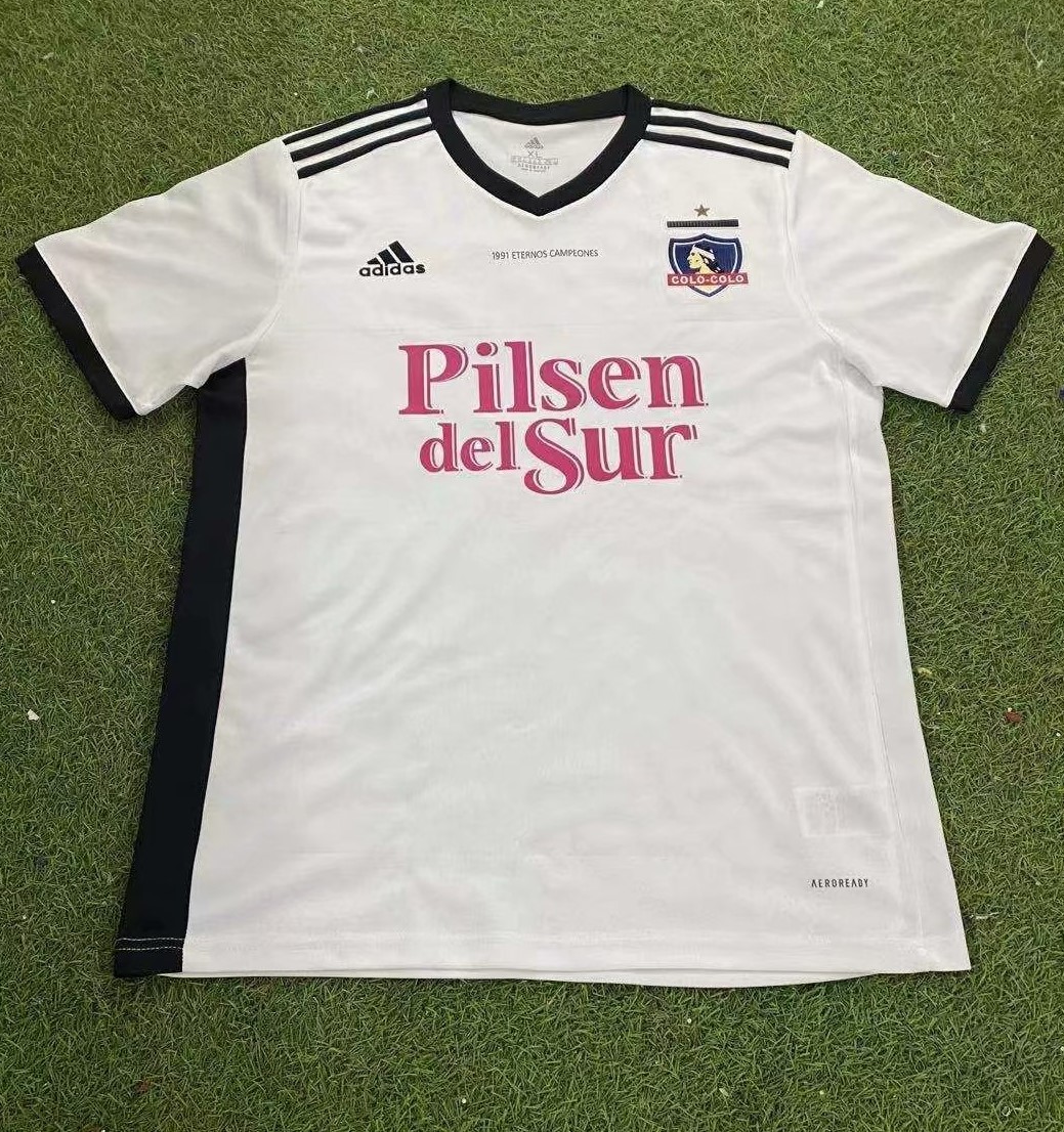 Commemorative Edition Colo-Colo Home White Thailand Soccer Jersey AAA-503