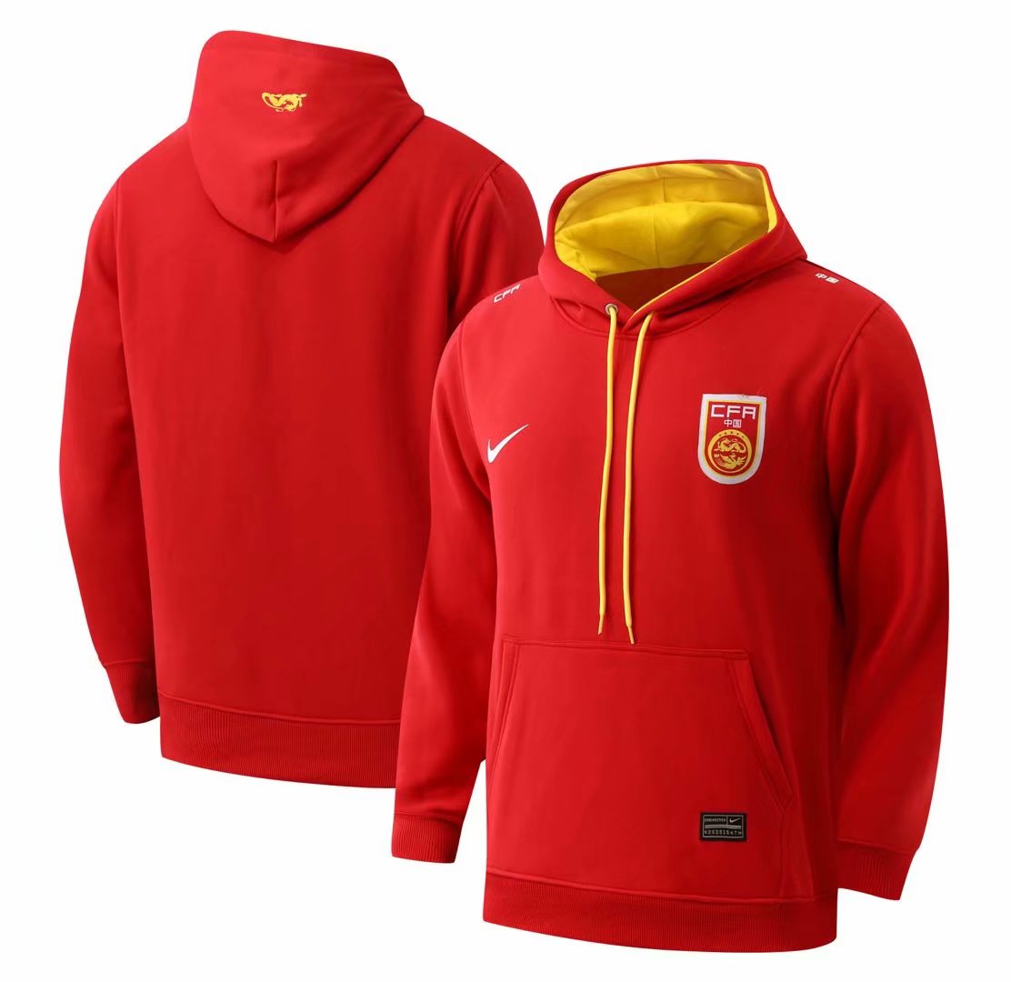 2021-22 China PR Red Thailand Soccer Tracksuit With Hat-LH