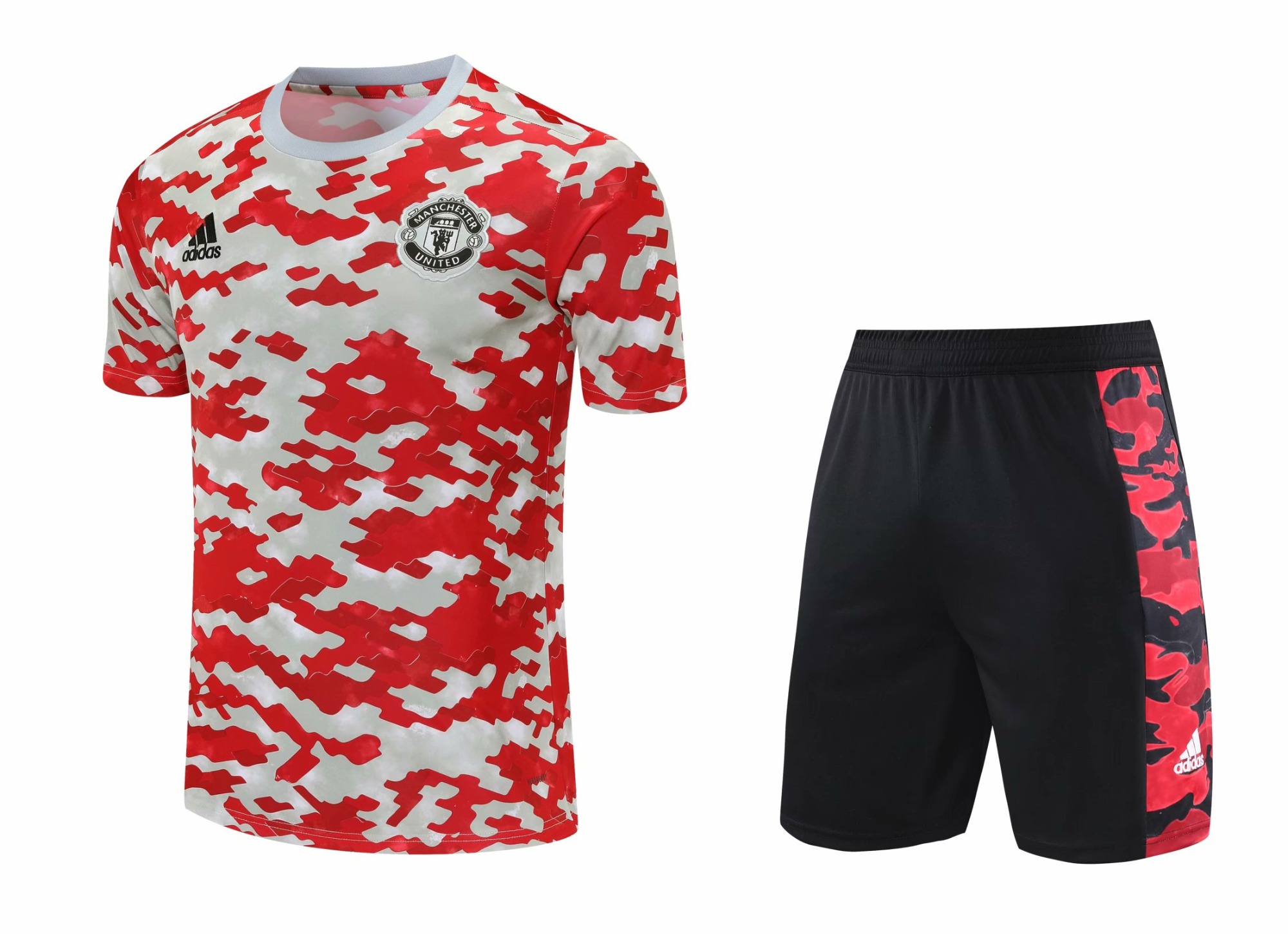 2020-2021 Manchester United Pink & White Training Thailand Soccer Uniform-418