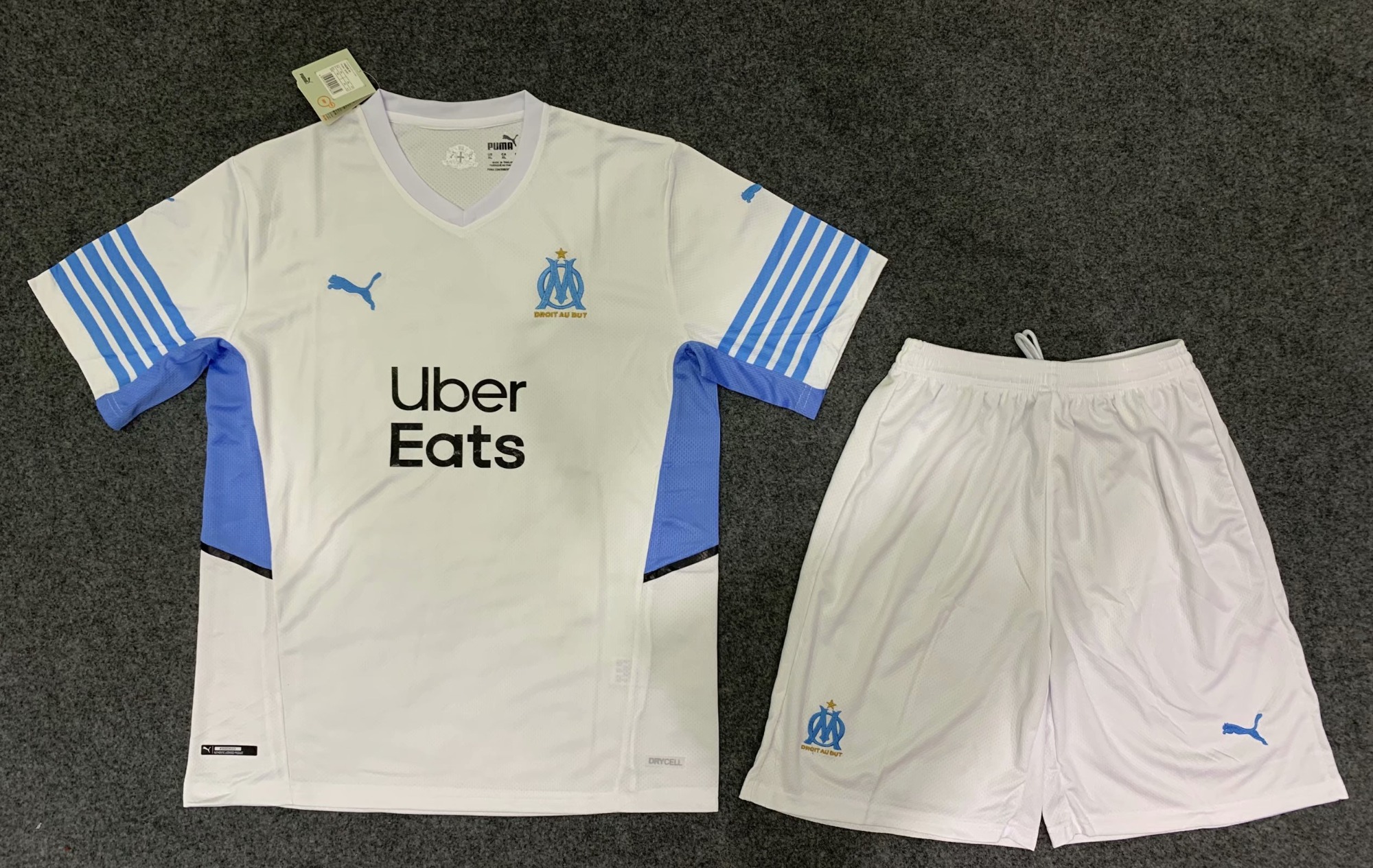 2021/22 Olympique Marseille Home White Soccer Uniform-36