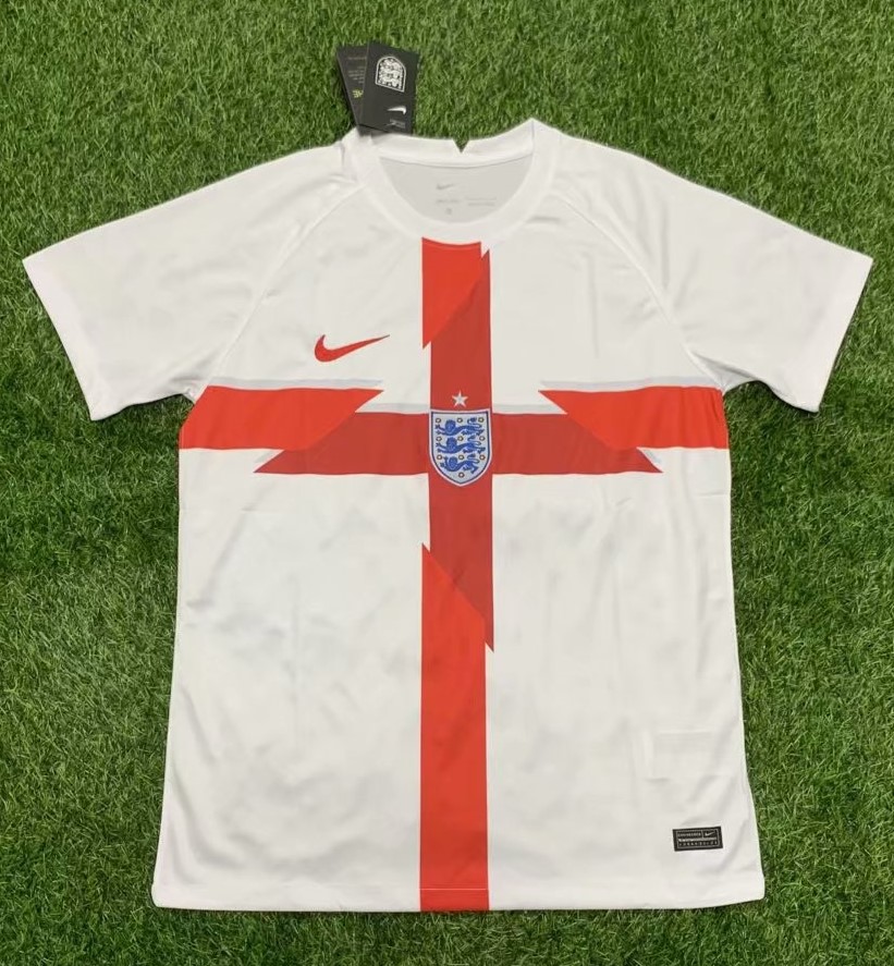 England Home White Thailand Soccer Jersey AAA-305