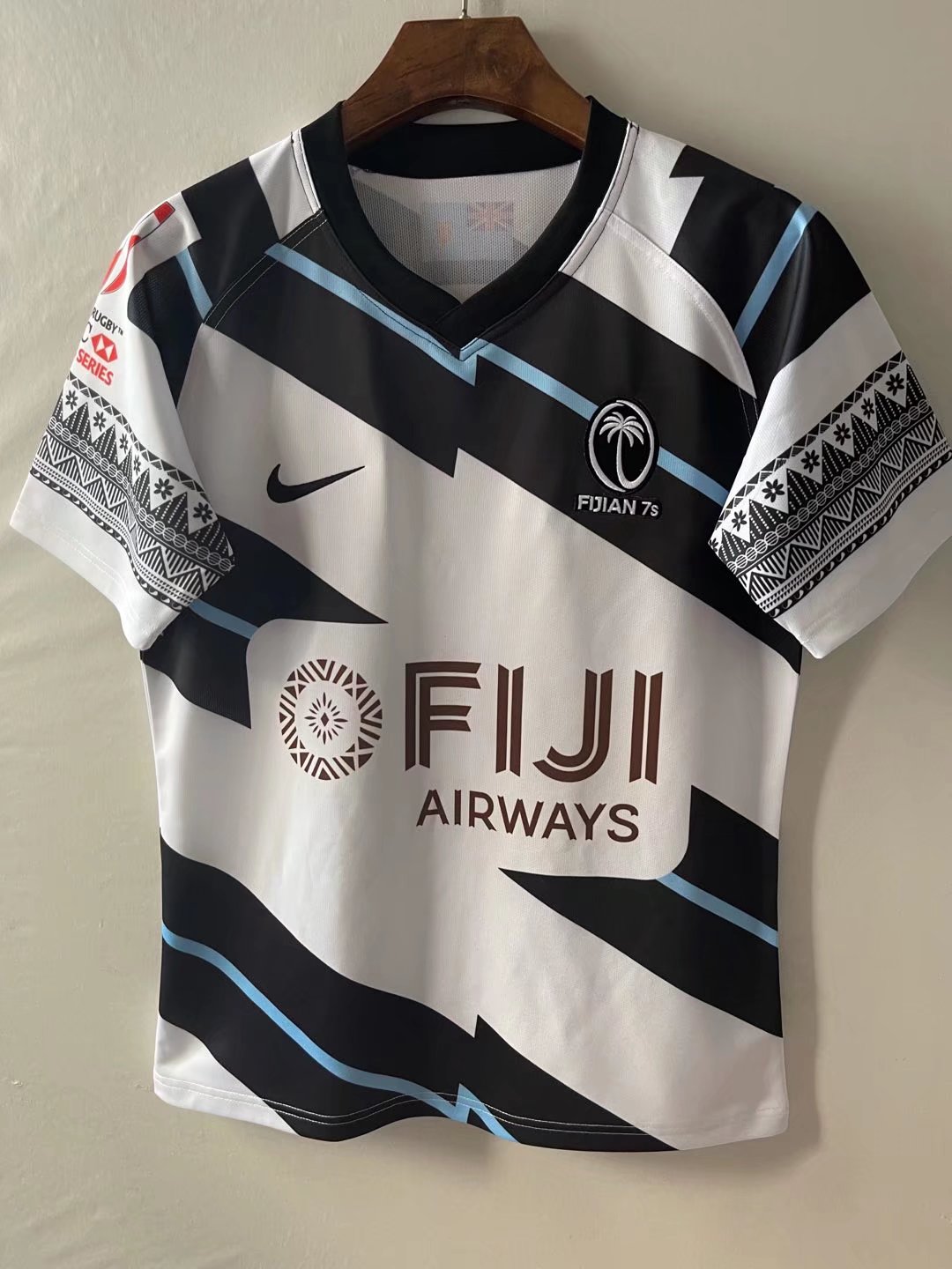 2020-2021 Fiji Black & White Thailand Rugby Shirts-805