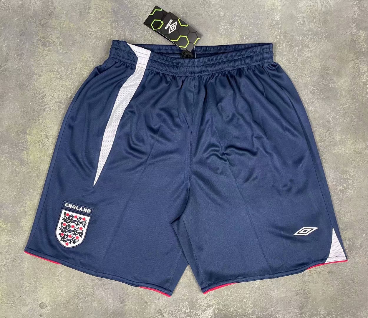 2006 Retro Version England Royal Blue Thailand Soccer Shorts-SL