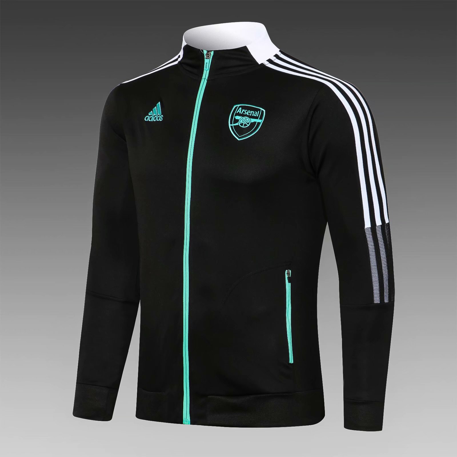 2021-22 Arsenal Black Thailand Soccer Jacket Top-815