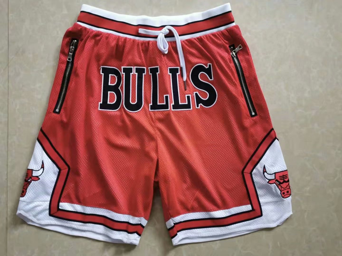 Chicago Bull Red NBA Shorts-SJ