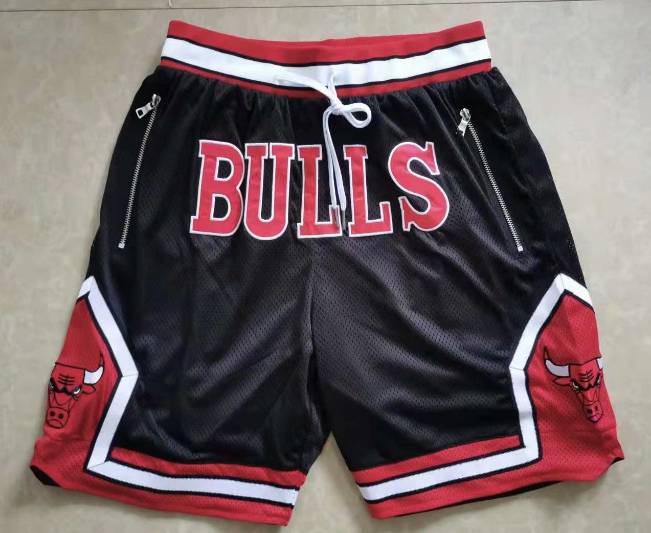 Chicago Bull Black NBA Shorts-SJ