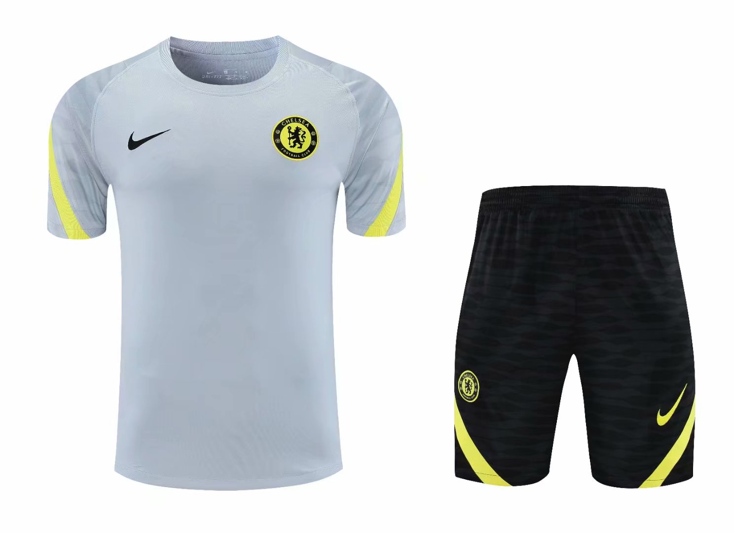 2021-22 Chelsea Gray Thailand Training Soccer Uniform -418