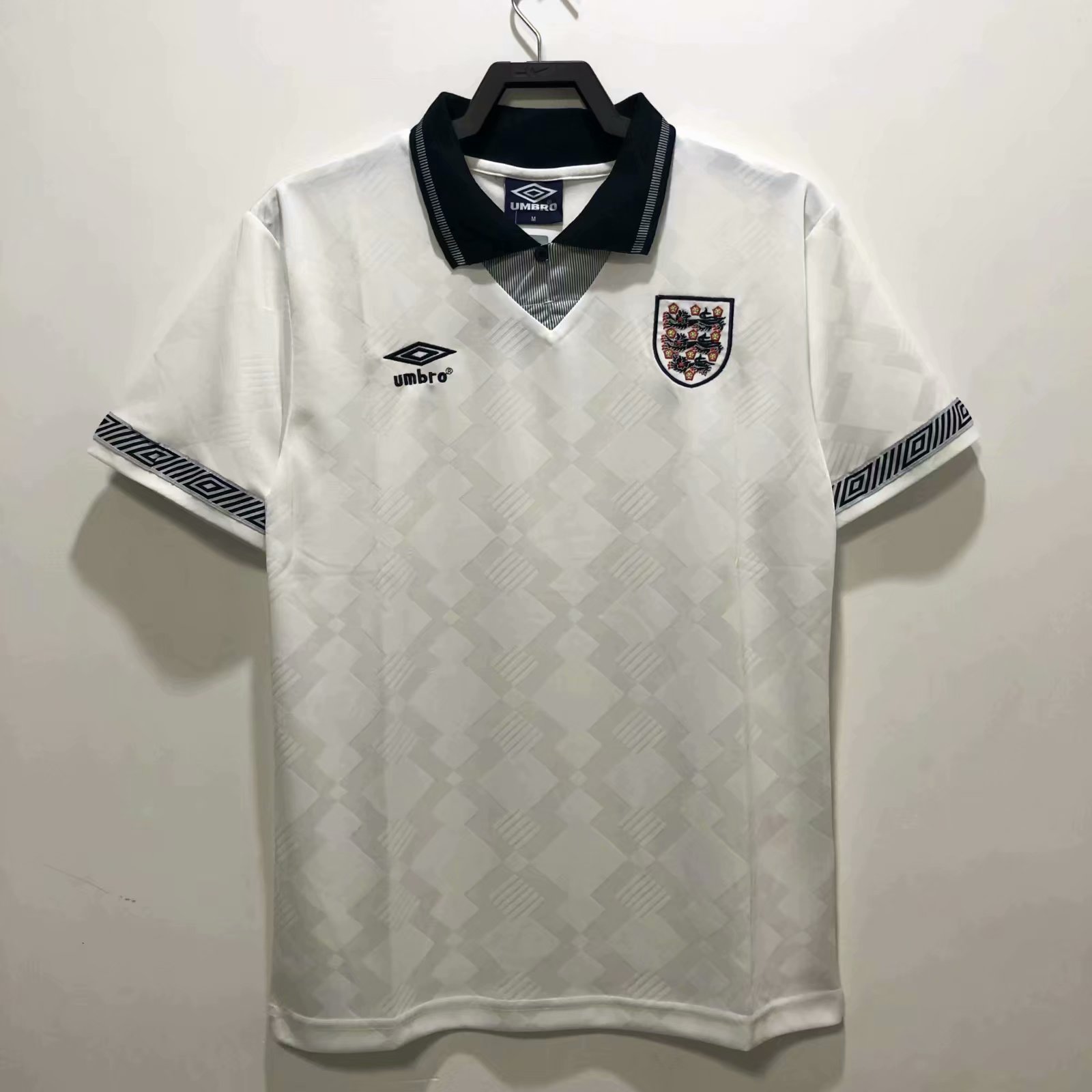 90 Retro Verison England Home White Thailand Soccer Jersey AAA-811/503