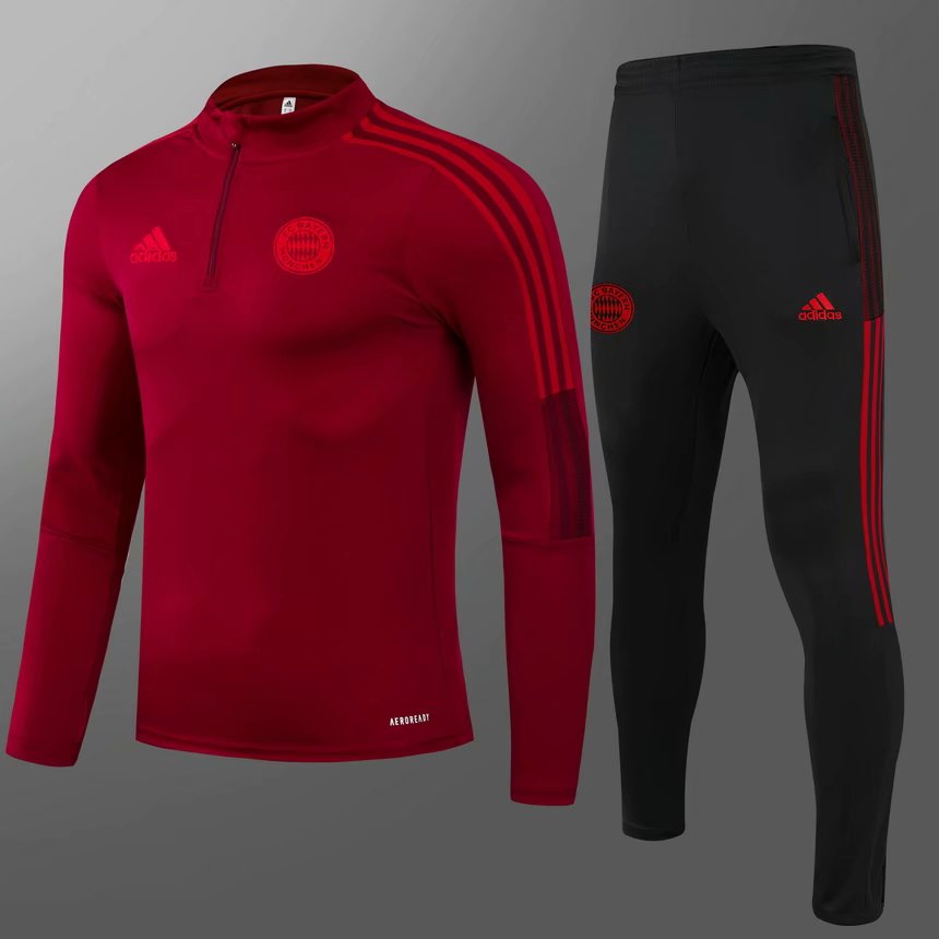 2021-2022 Bayern München Red Thailand Soccer Tracksuit Uniform-GDP