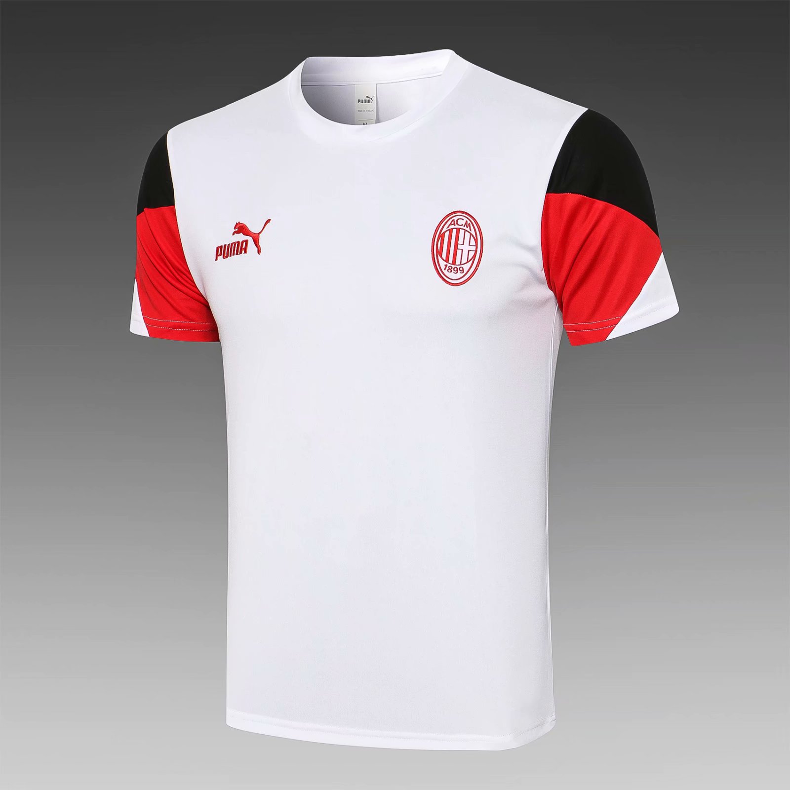 2021-2022 AC Milan White Shorts-Sleeve Soccer Tracksuit Top-815