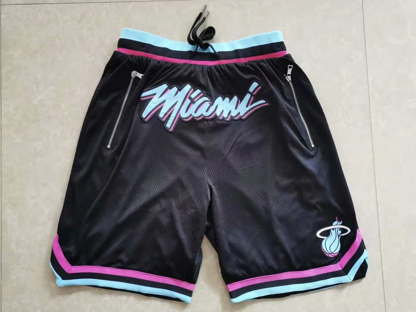 Miami Heat Black NBA Shorts-SJ