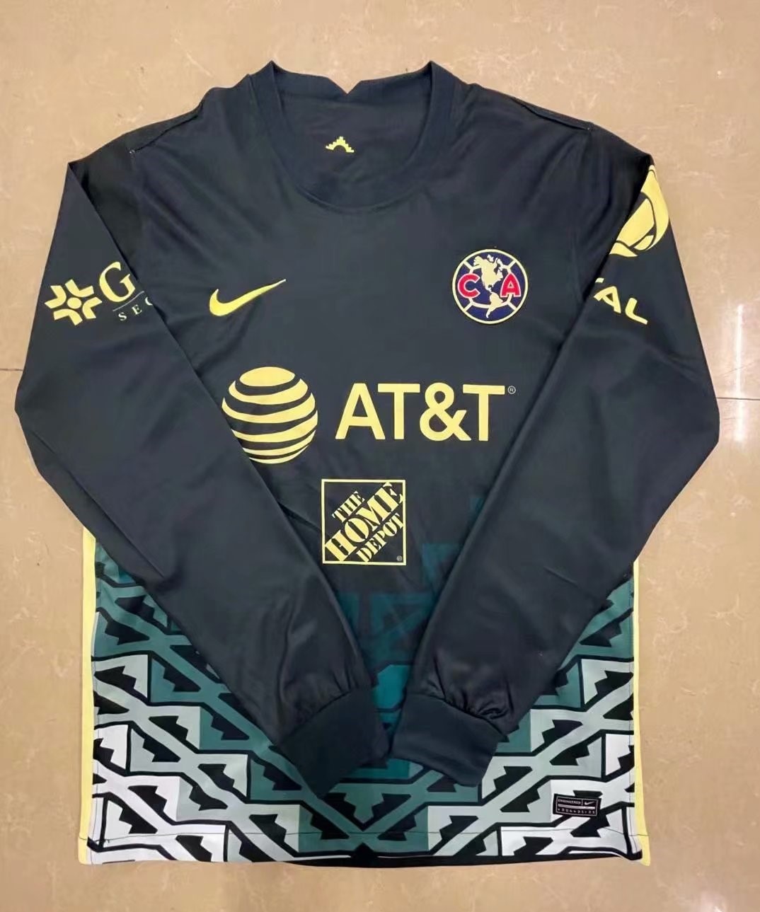 2021/22 Club America Black & Blue LS Thailand Soccer Jersey AAA-07