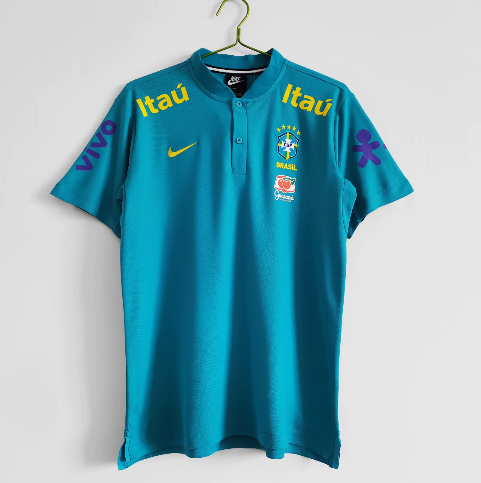 2021-2022 Brazil Blue Polo Shirts-710/313