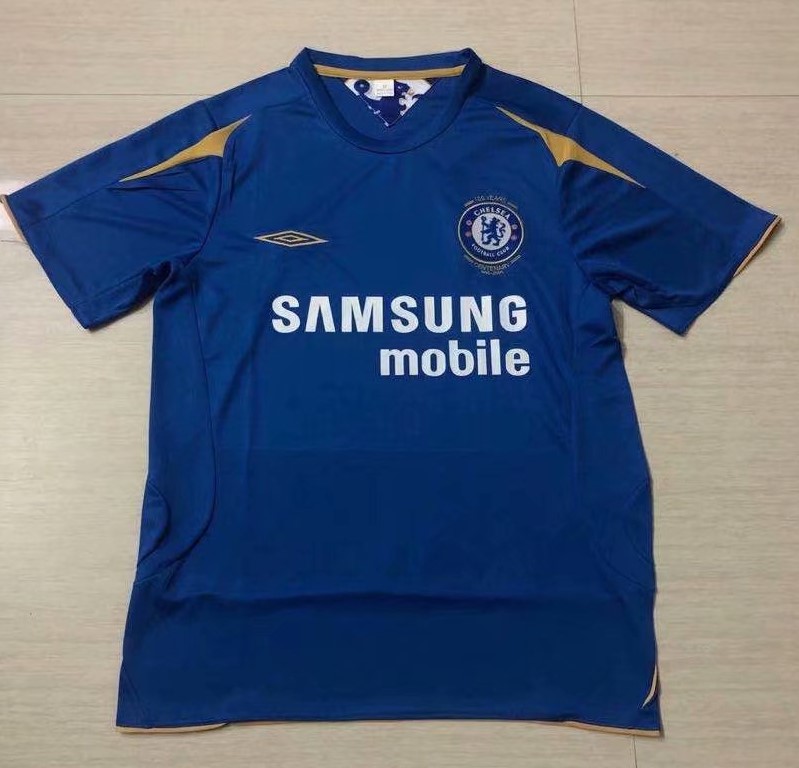 05-06 100th Commemorative Edition Chelsea Home Blue Thailand Soccer Jersey AAA-503