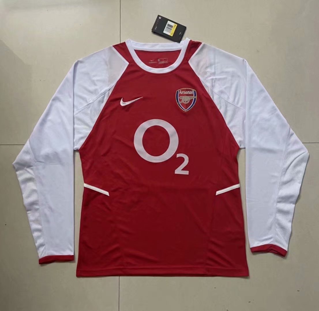 0204 Retro Version Arsenal Home Red LS Thailand Soccer Jersey AAA-311/410