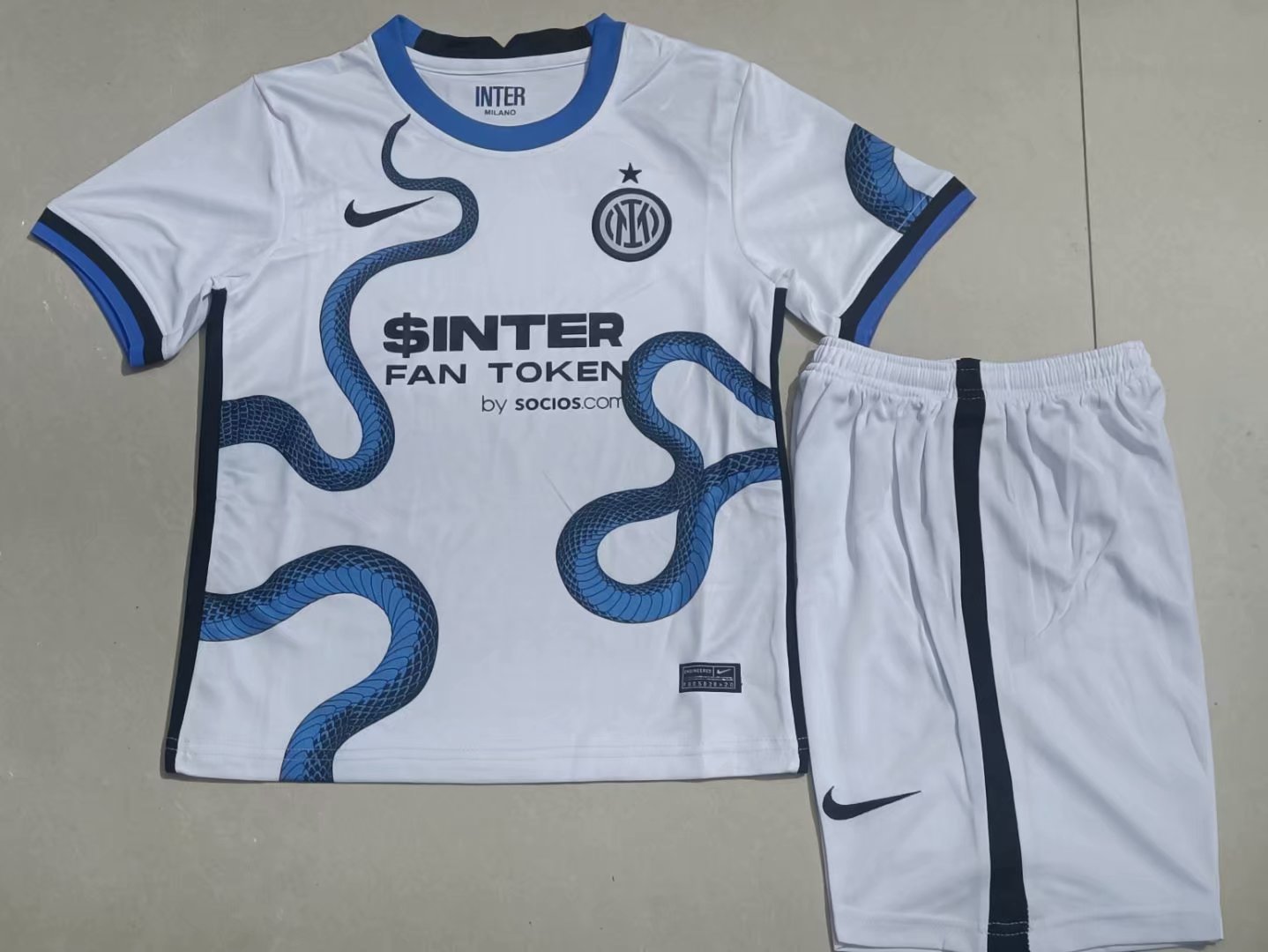 2021/22 Inter Milan Away White Soccer Uniform-302