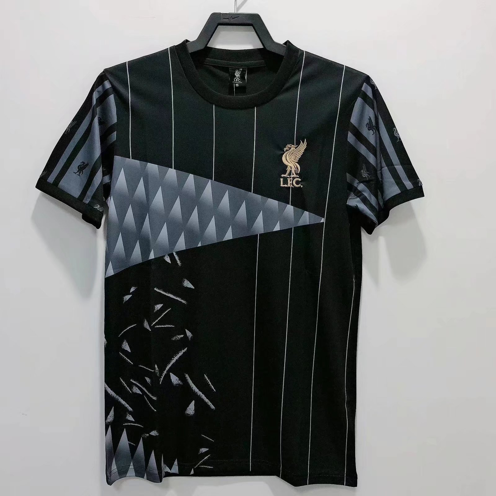 Commemorative Edition Liverpool Black Thailand Soccer Jersey AAA-311