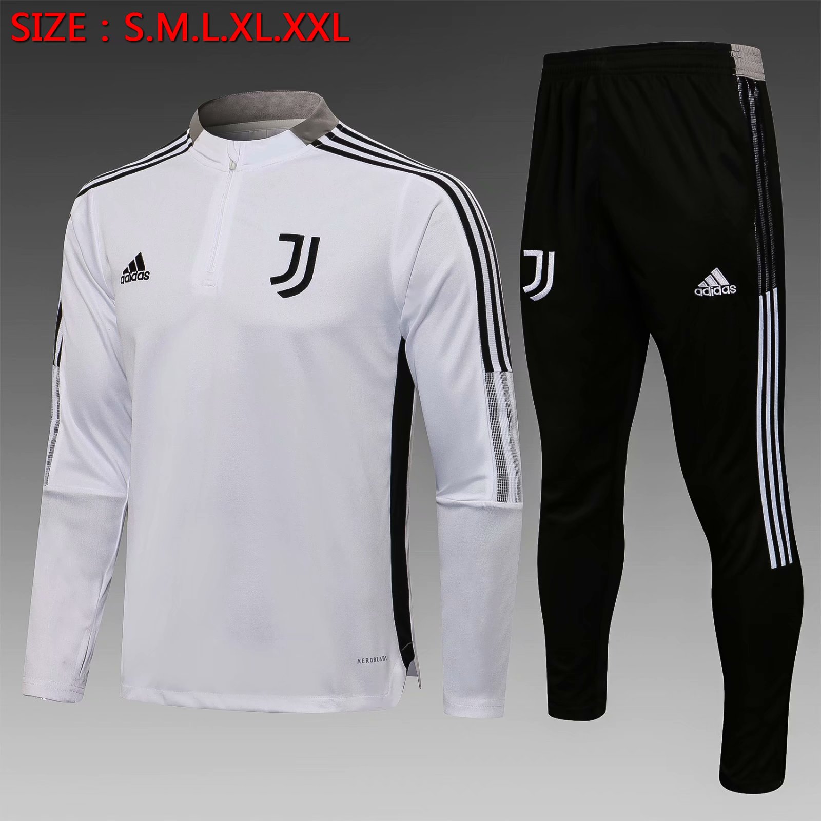 2020/21Juventus FC White Thailand Soccer Tracksuit Uniform-815