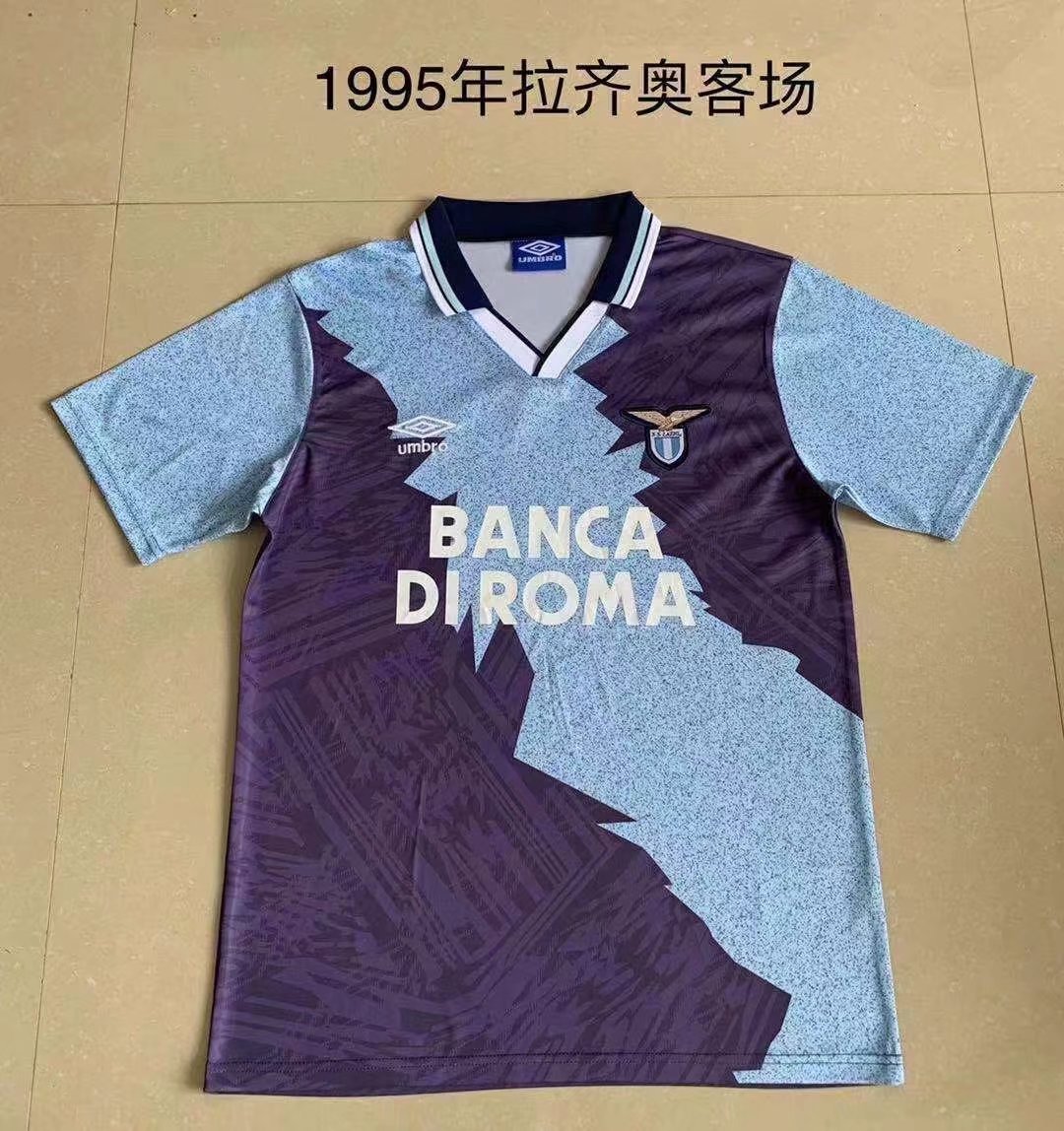 1995 Retro Version Lazio Purple & Blue Thailand Soccer Jersey AAA-709