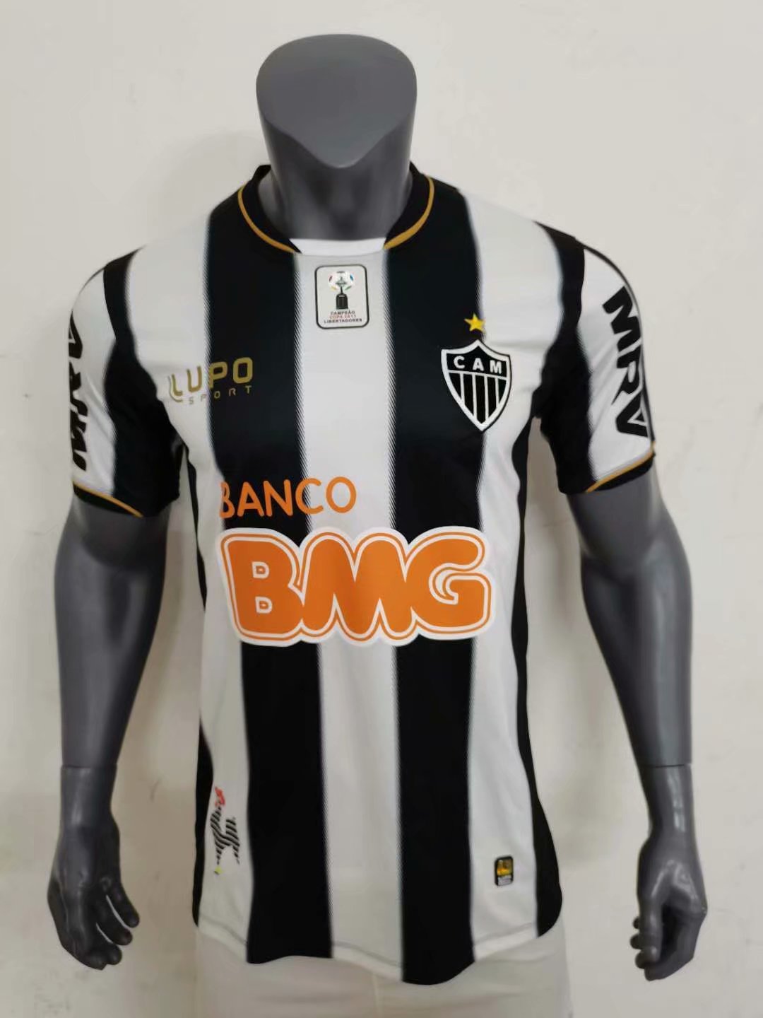 13 Retro Version Atlético Mineiro Home Black & White Thailand Soccer Jersey AAA-416