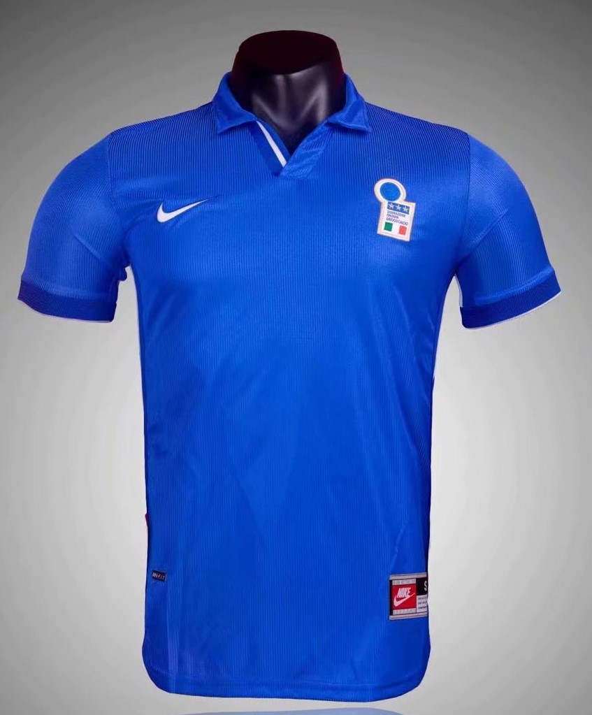 98 Retro Version Italy Blue Thailand Soccer Jersey AAA-311/1041