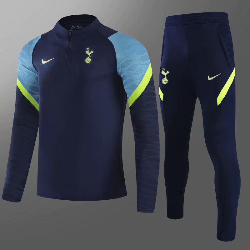 2021/2022 Tottenham Hotspur Cyan Thailand Soccer Tracksuit Uniform-GDP