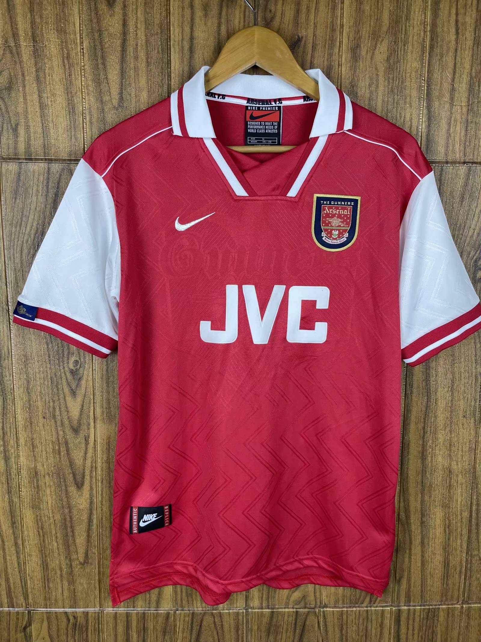 96-97 Retro Version Arsenal Home Red Thailand Soccer Jersey AAA-601