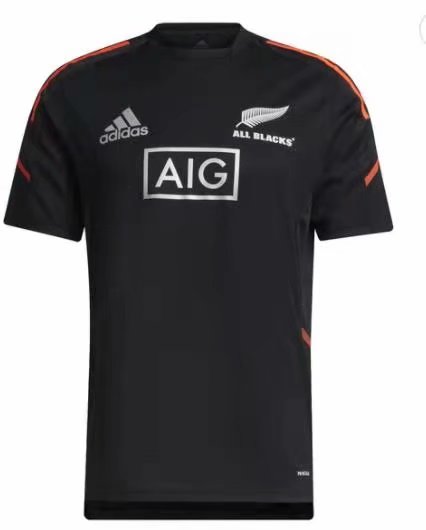 All Black Black Thailand Rugby Shirts-805