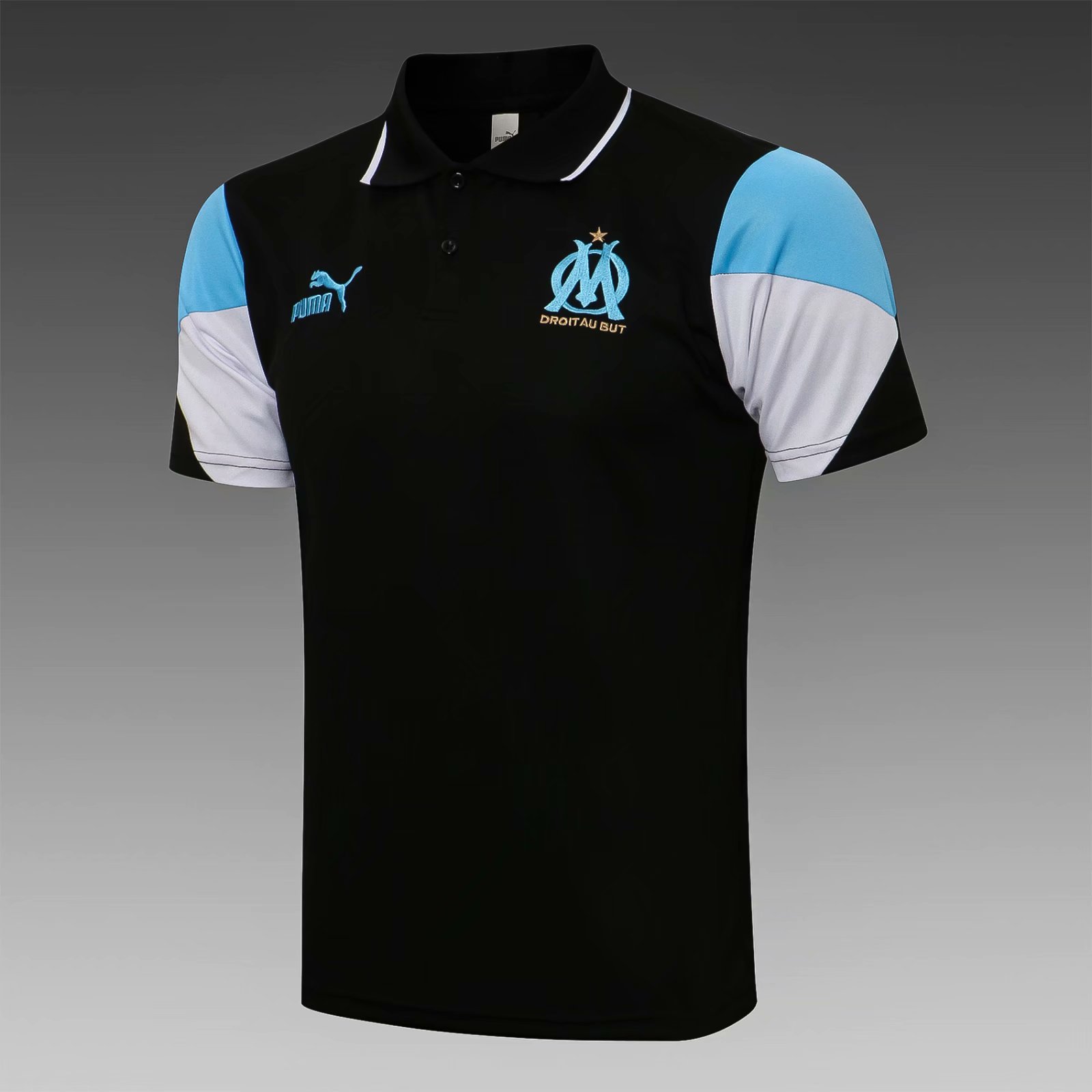 2021/22 Olympique de Marseille Black Thailand Polo Shirts-815