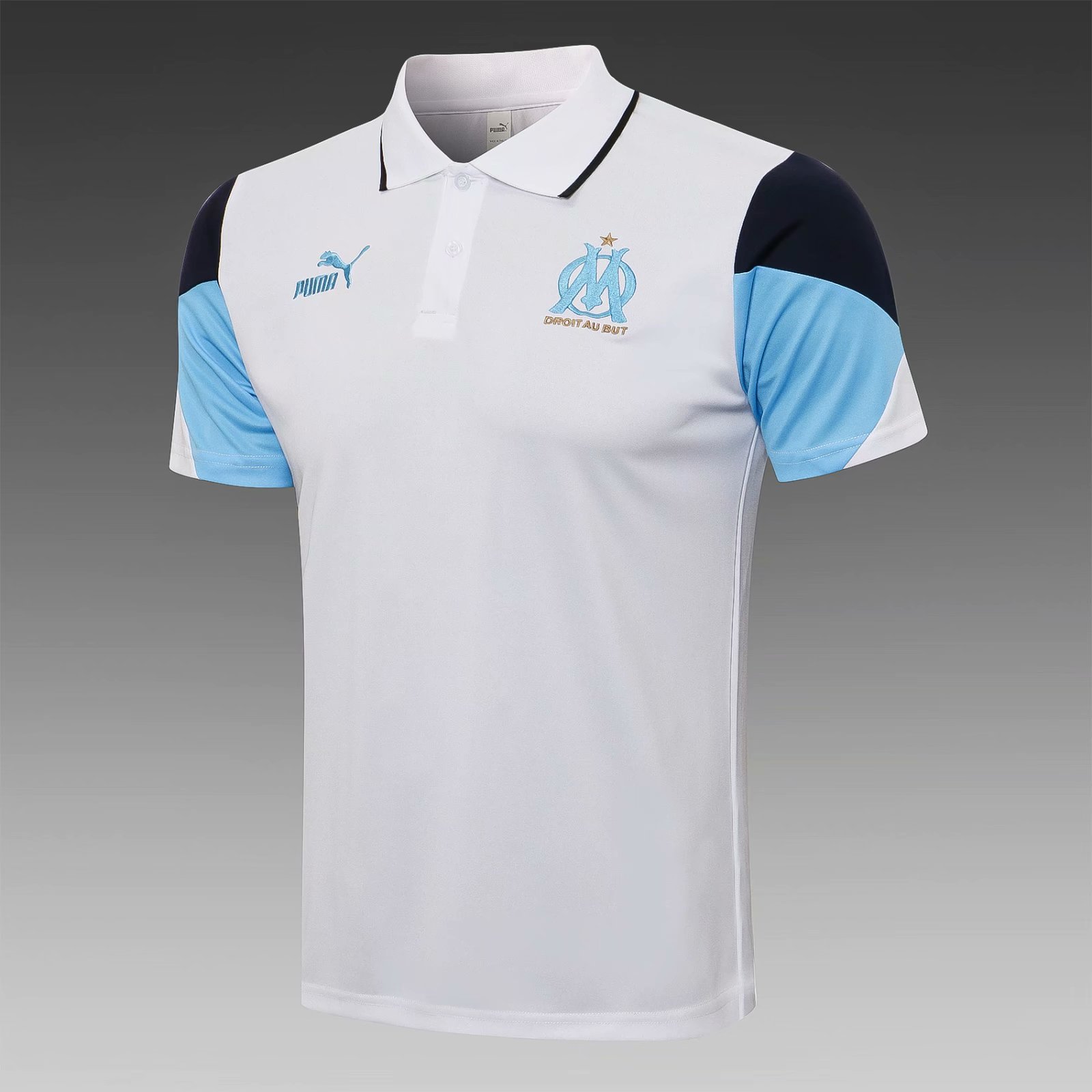 2021/22 Olympique de Marseille White Thailand Polo Shirts-815