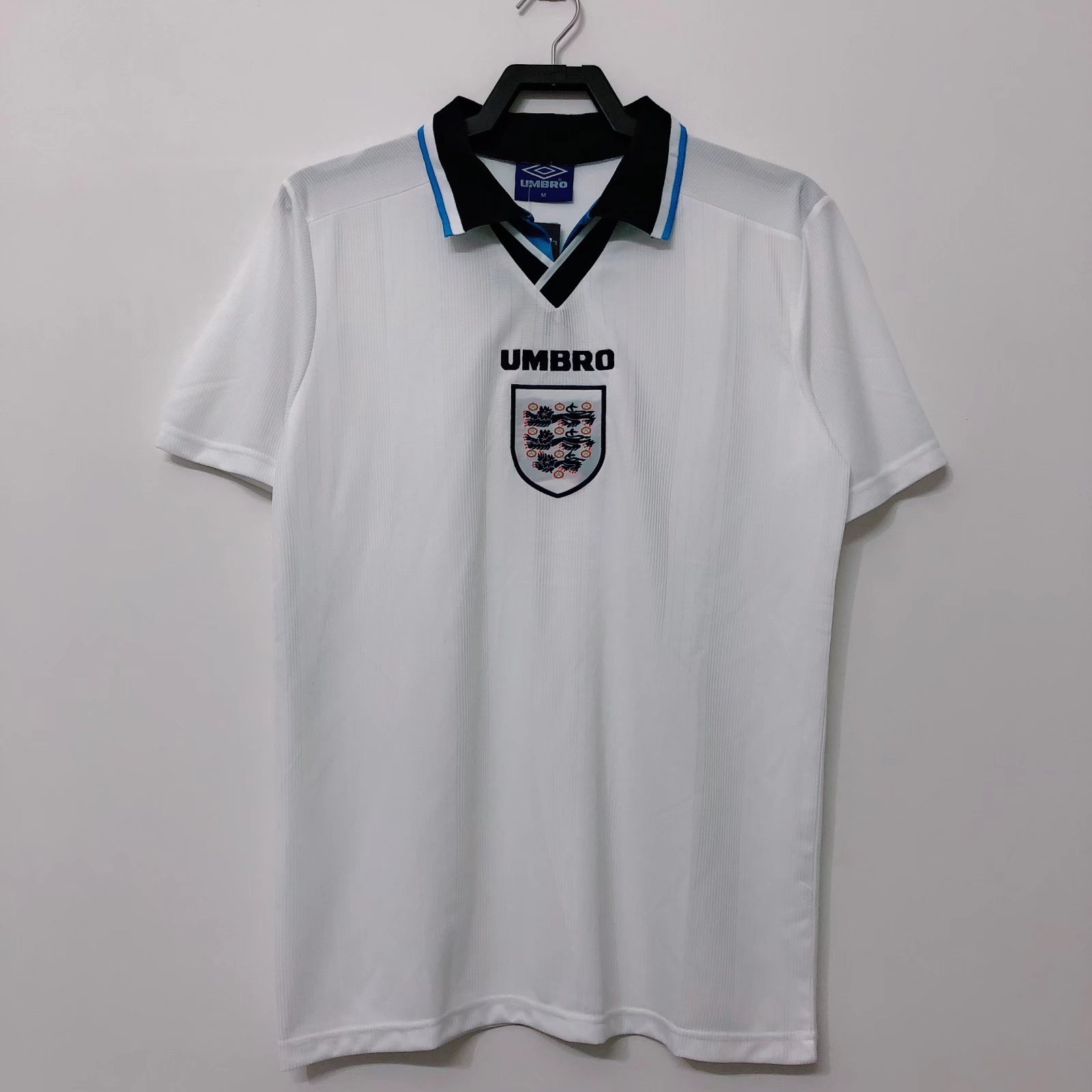 96 Retro Verison England Home White Thailand Soccer Jersey AAA-311