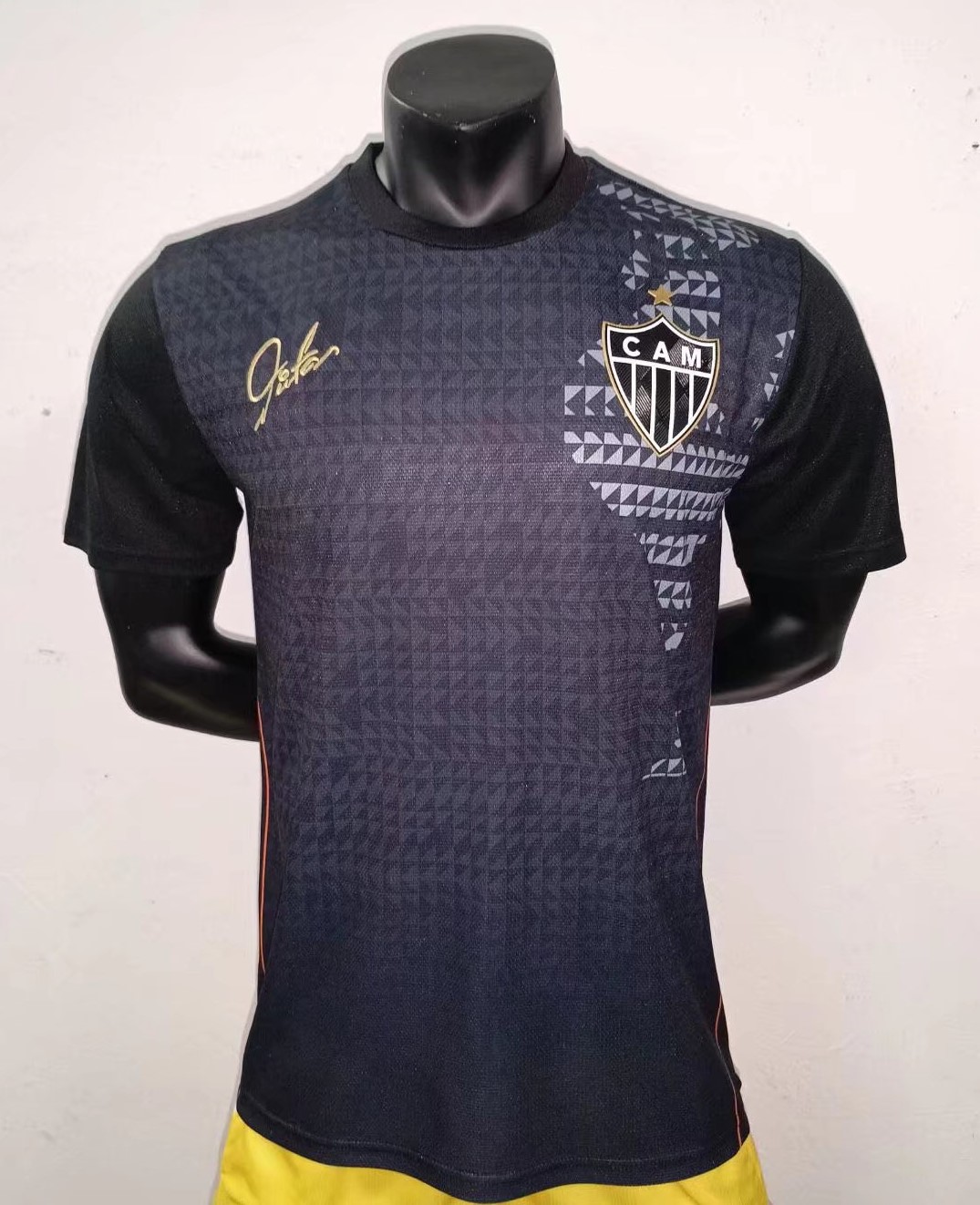 Commemorative Edition Atlético Mineiro Away Black Thailand Soccer Jersey AAA-709