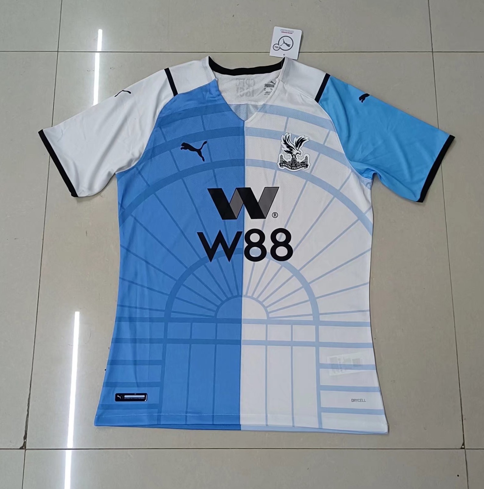 Player Version 2021/22 Crystal Palace Away White & Blue Thailand Soccer Jersey AAA-807