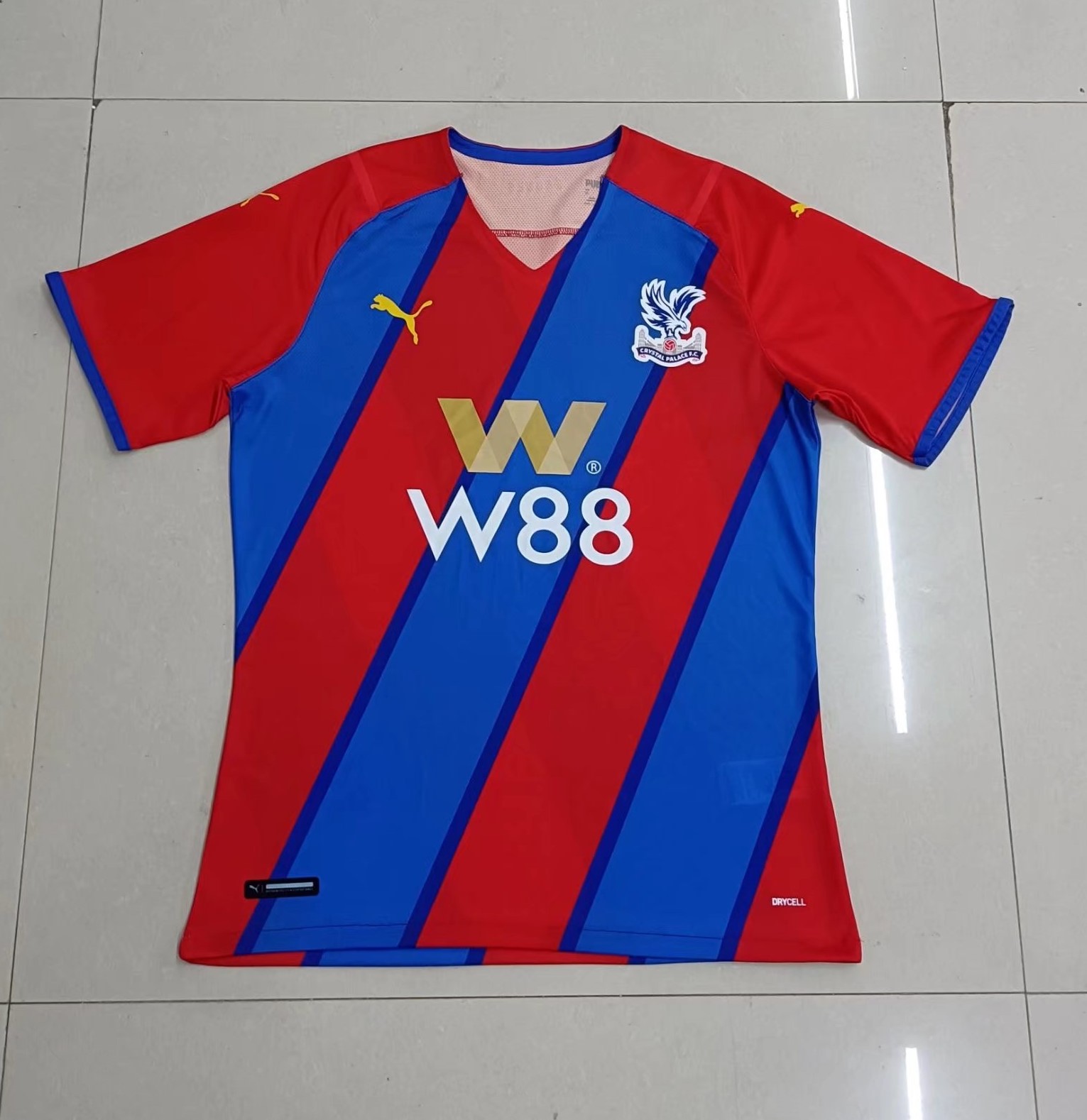 Player Version 2021/22 Crystal Palace Home Red & Blue Thailand Soccer Jersey AAA-807