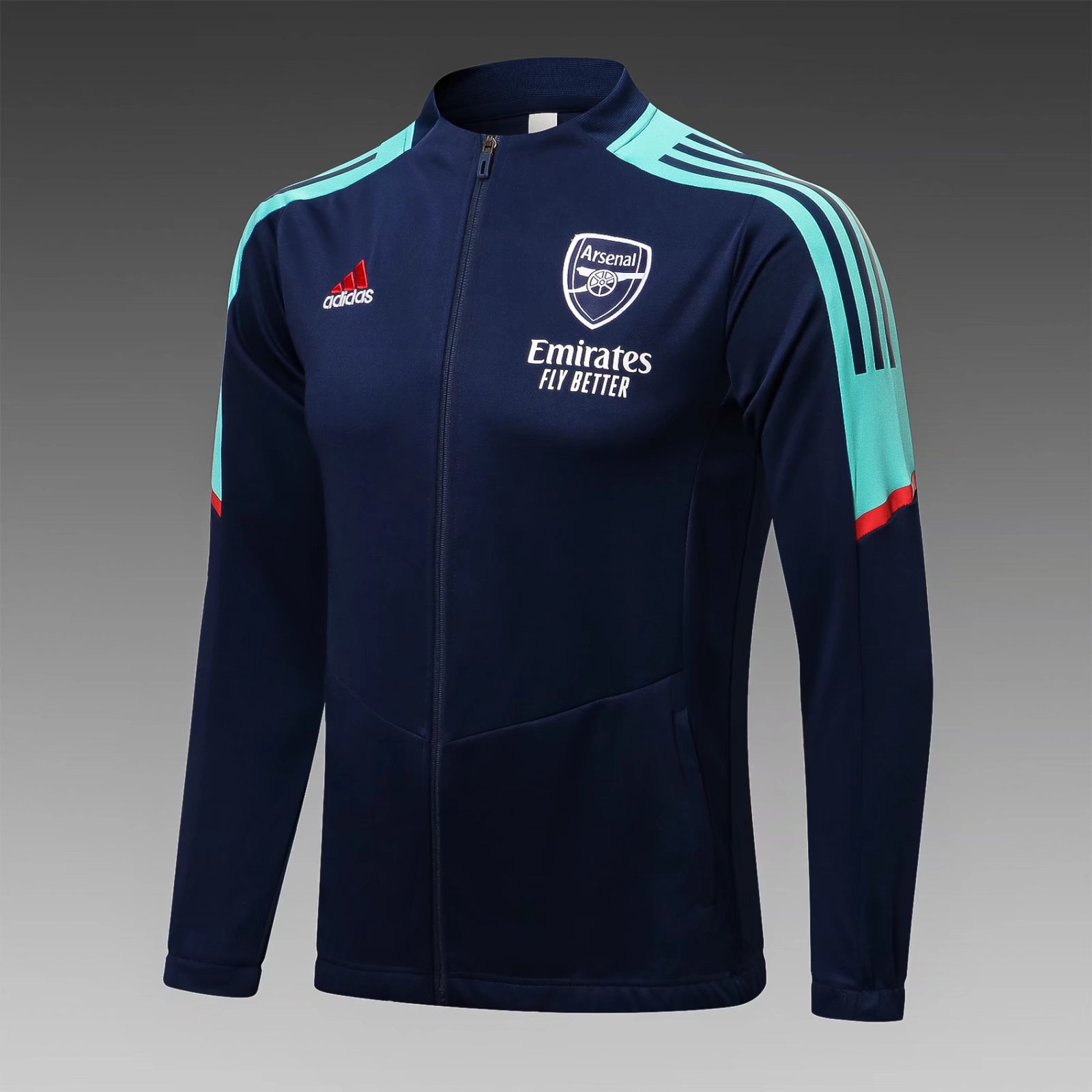 UEFA Champions League 2021-2022 Arsenal Royal Blue Soccer Jacket-815