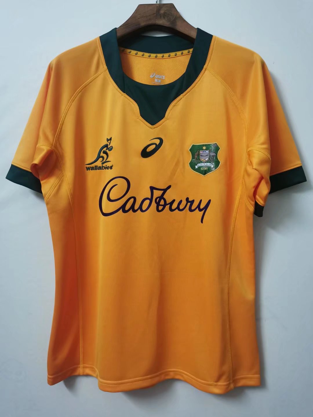 2021/22 Australia Home Yellow Thailand Rugby Shirts-805