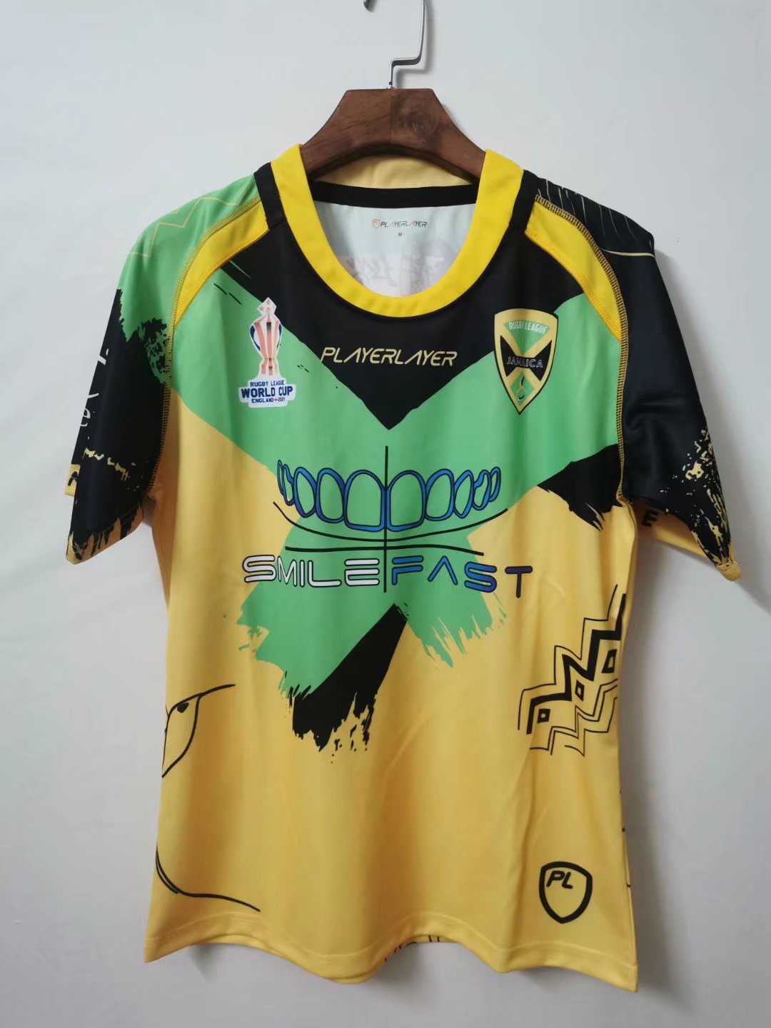 2021/22 Jamaica Yellow & Green Thailand Rugby Shirts-805
