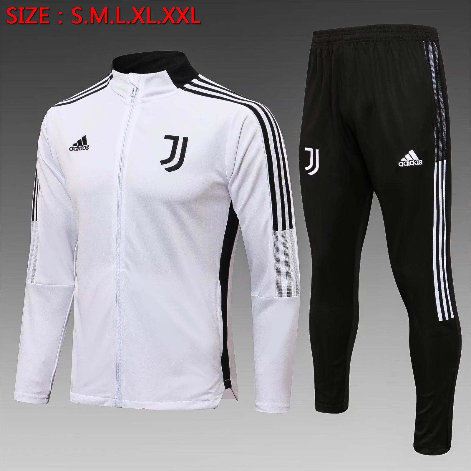 2021-22 Juventus FC White Thailand Soccer Jacket Uniform-815