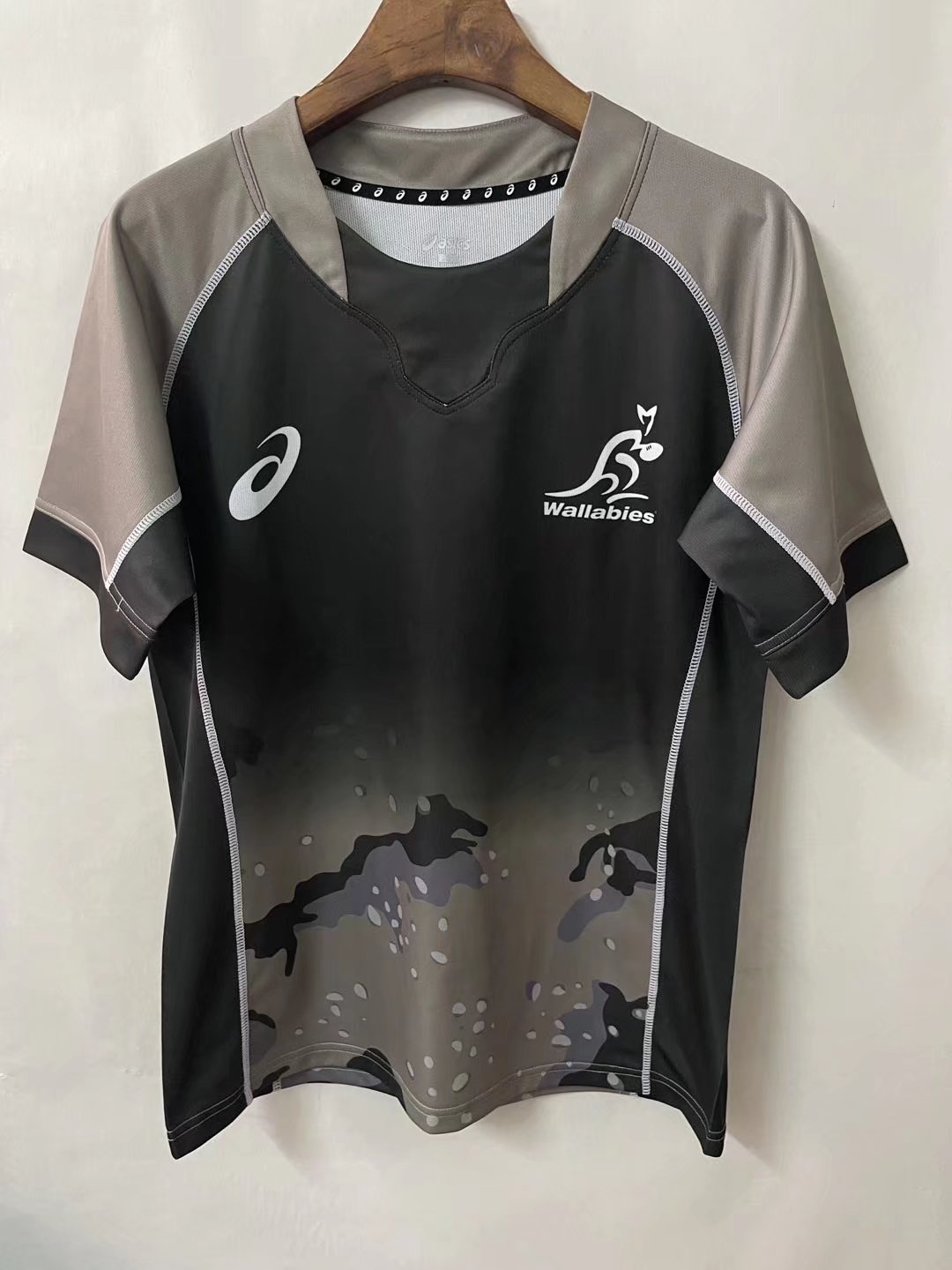 2021/22 AustraliaGray & Yellow Thailand Rugby Shirts-805