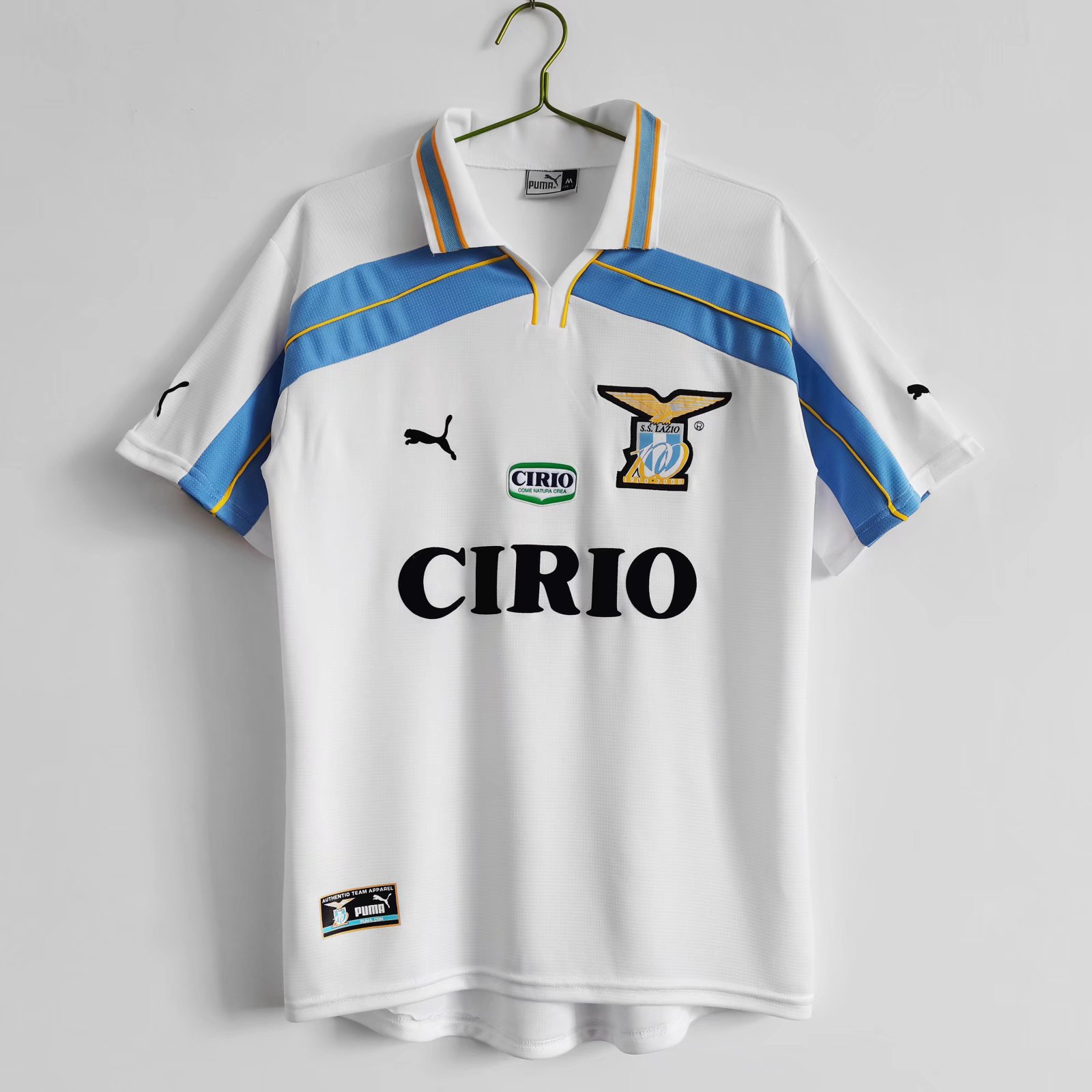 1998-00 Retro Version Lazio White Thailand Soccer Jersey AAA-710