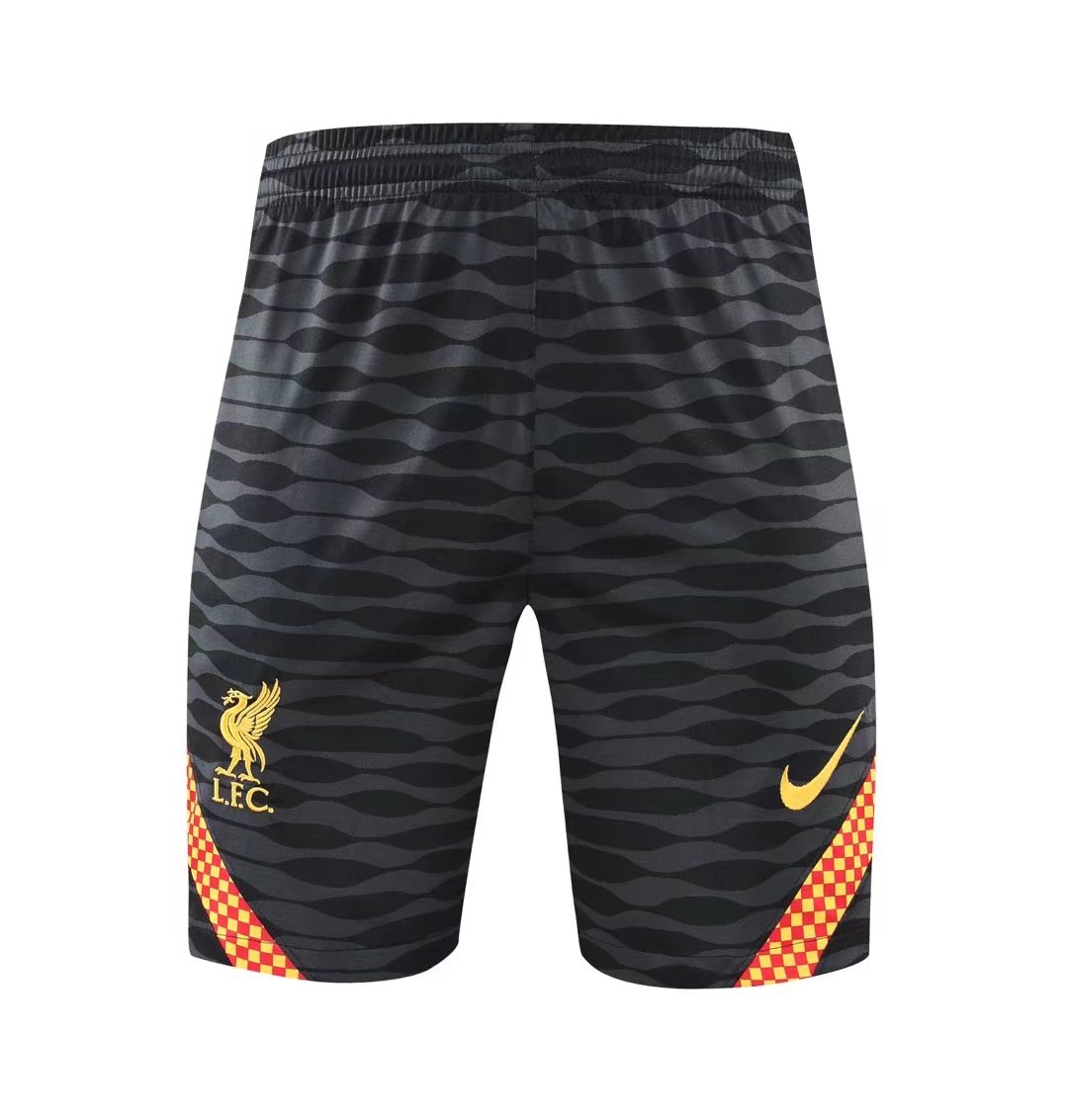 2021-22 Liverpool Gray & Black Thailand Soccer Training Soccer Shorts-418