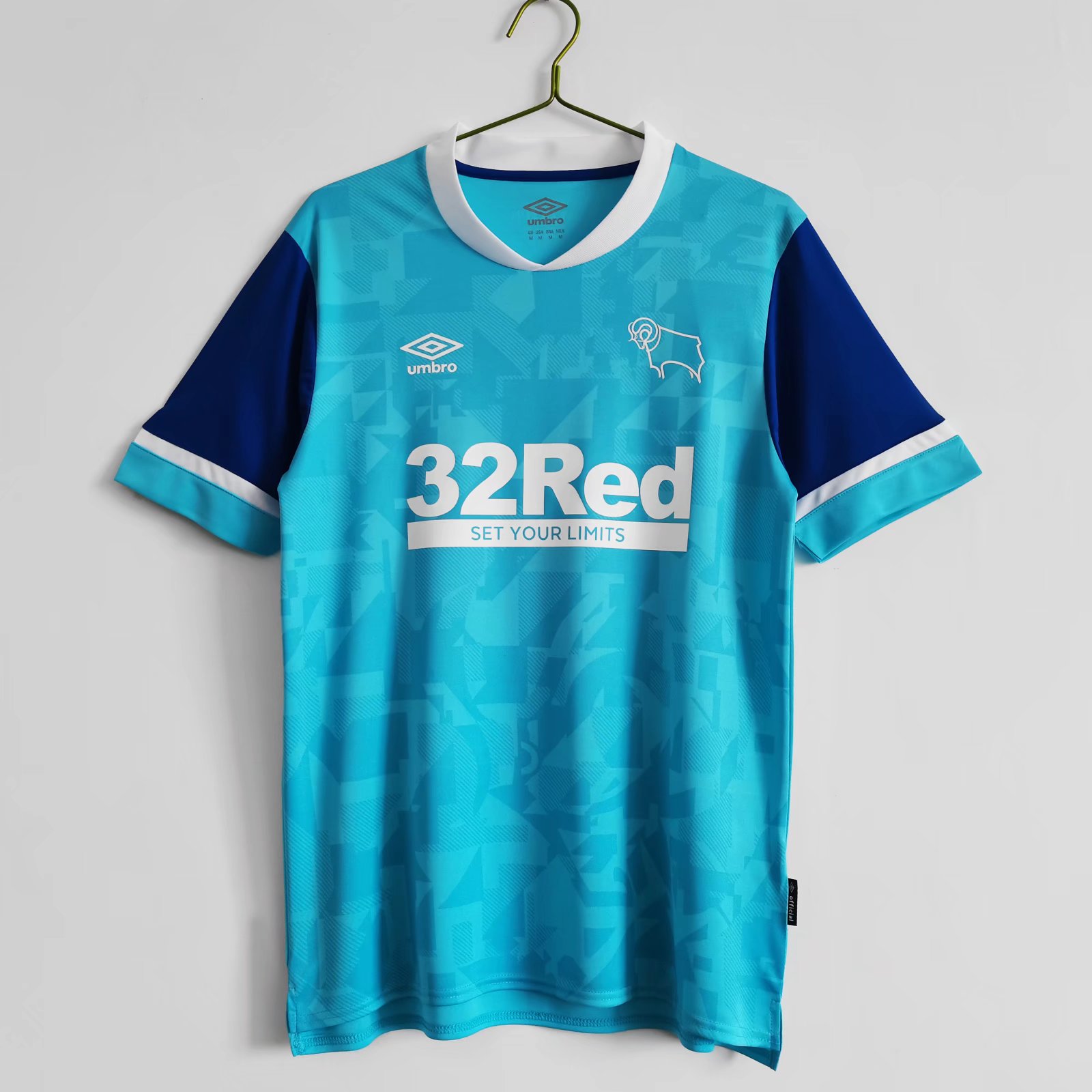 2021-22 Derby County Away Blue Thailand Soccer Jersey AAA-710