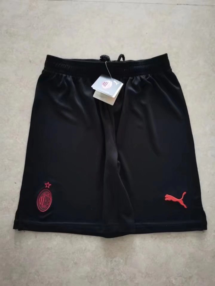 2021/22 AC Milan 2nd Away Black Thailand Soccer Shorts-315