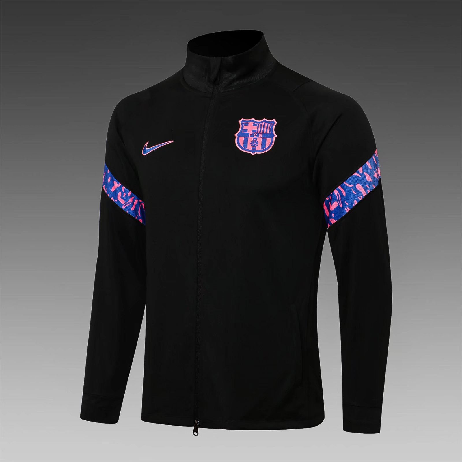 2021-2022 Barcelona Black Thailand Soccer Jacket Top-815